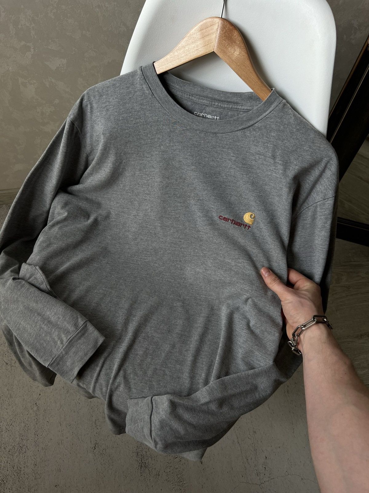 Carhartt × Carhartt Wip Carhartt Script Logo Longsleeve Size US XL / EU 56 / 4 - 1 Thumbnail