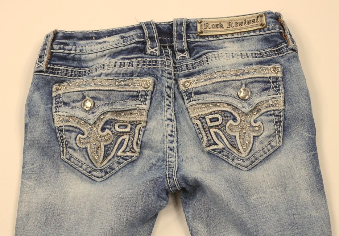 Rock Revival × Vintage Rock Revival Thick Stitch Sundee Mid Rise Bootcut Jeans Size 26" / US 2 / IT 38 - 10 Thumbnail