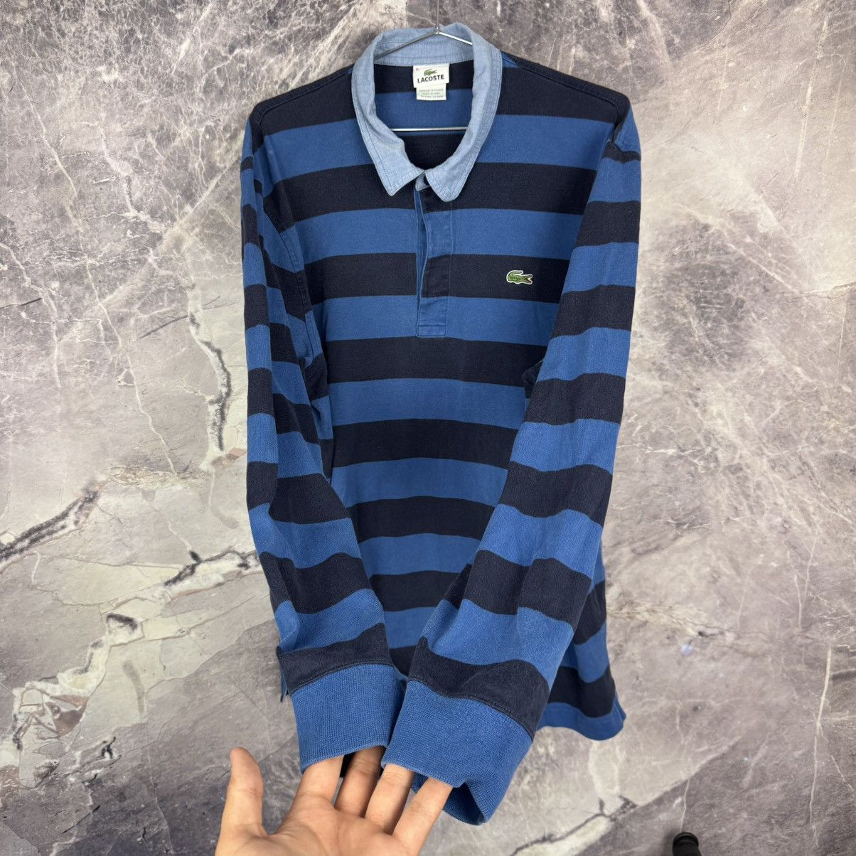 Lacoste Vintage Lacoste Rugby Polo Shirt XL Size Perfect Condition Size US XL / EU 56 / 4 - 6 Thumbnail