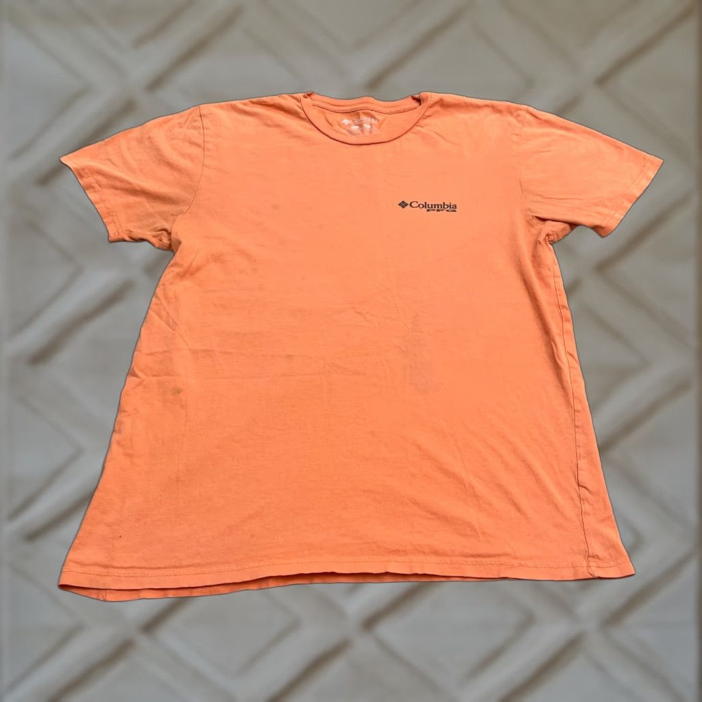 Vintage Columbia PFG T-Shirt Mens L Orange Crew Neck Short Sleeve Casual Tee Size US L / EU 52-54 / 3 - 1 Thumbnail