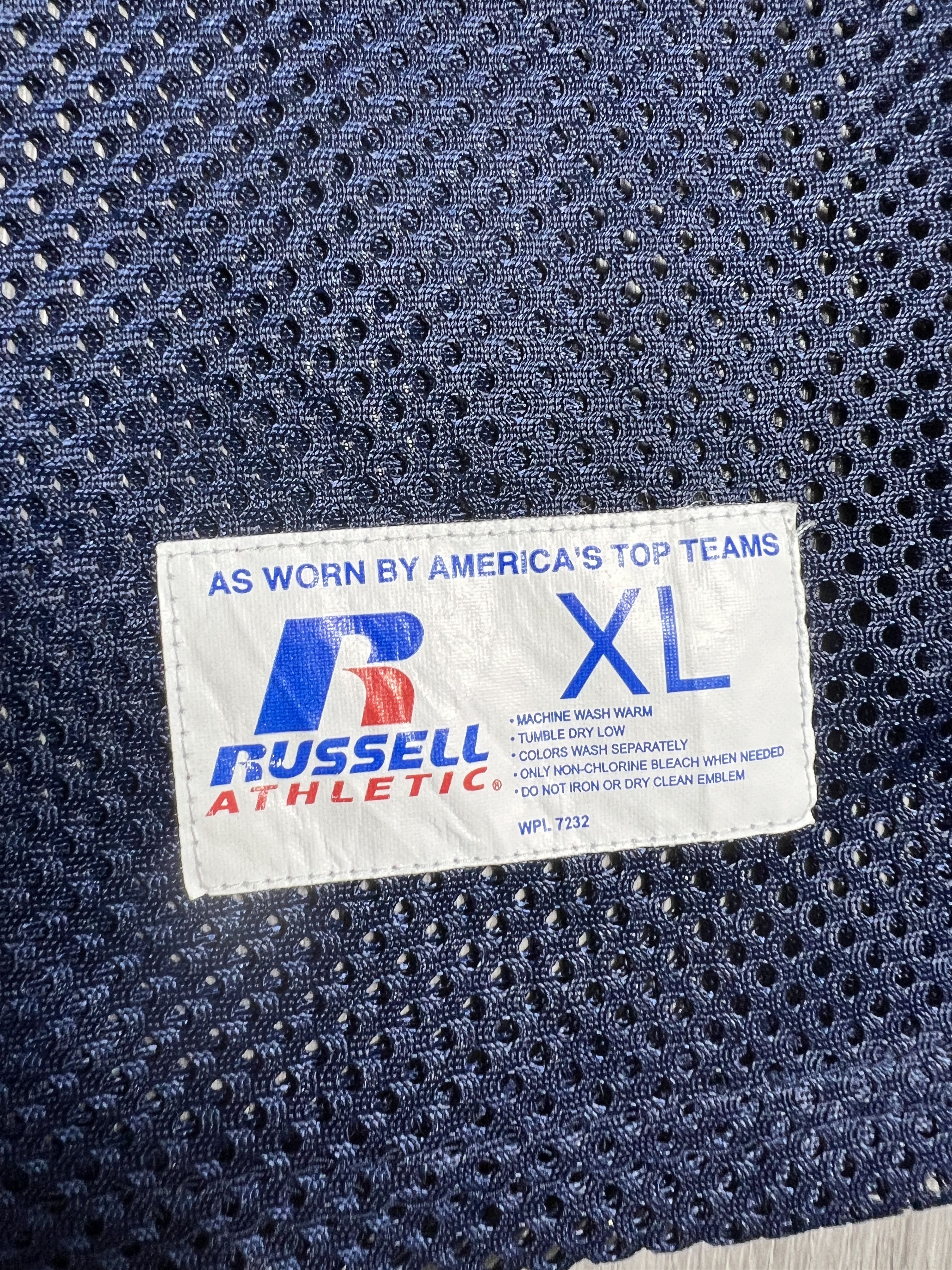 Russell Athletic Y2K Vintage Russell Athletic Blue Mesh Jersey (XL) GTME638 Size US XL / EU 56 / 4 - 3 Thumbnail