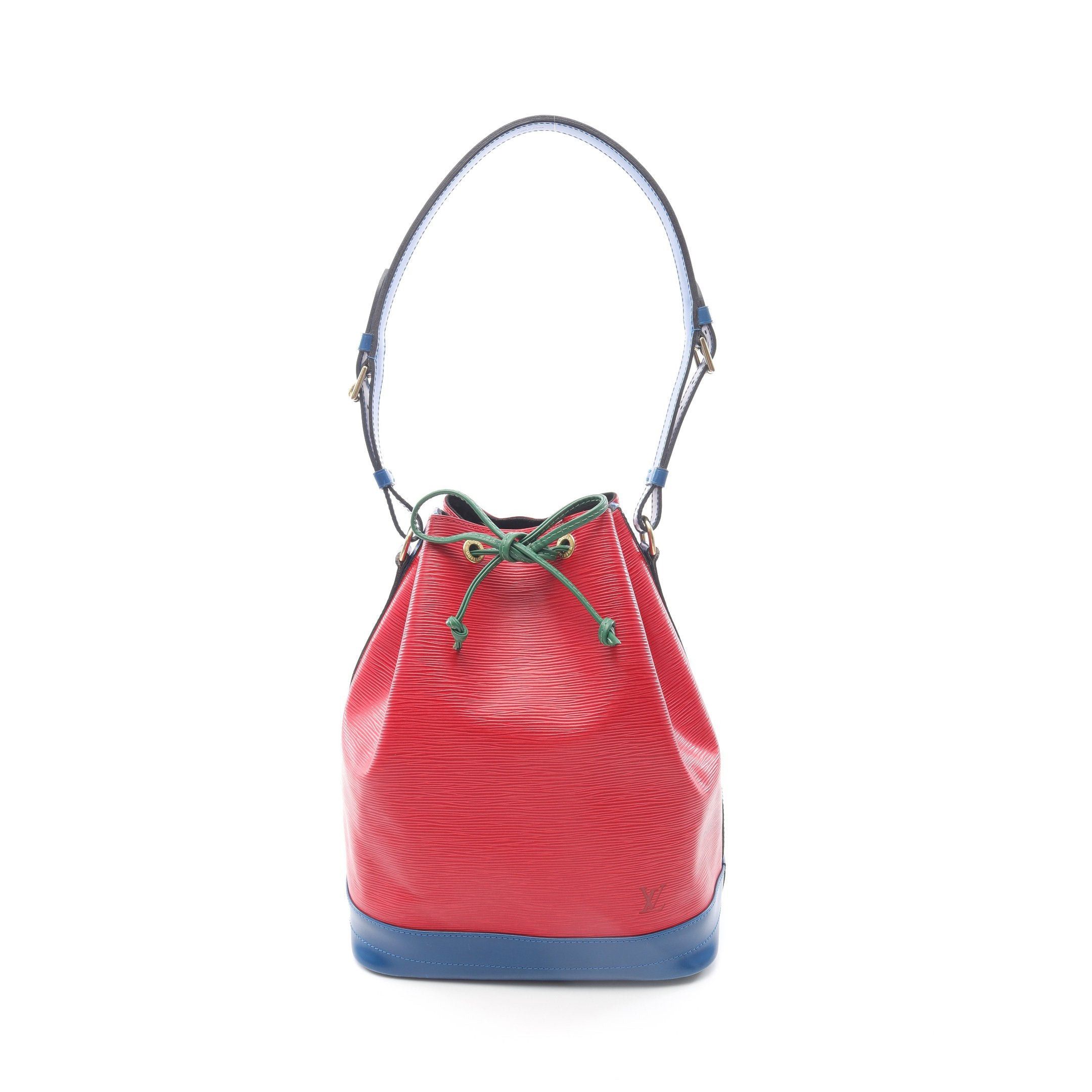 Louis Vuitton Noe Epi Castilian Red Toledo Blue Borneo Green Shoulder Bag Leather, Women's