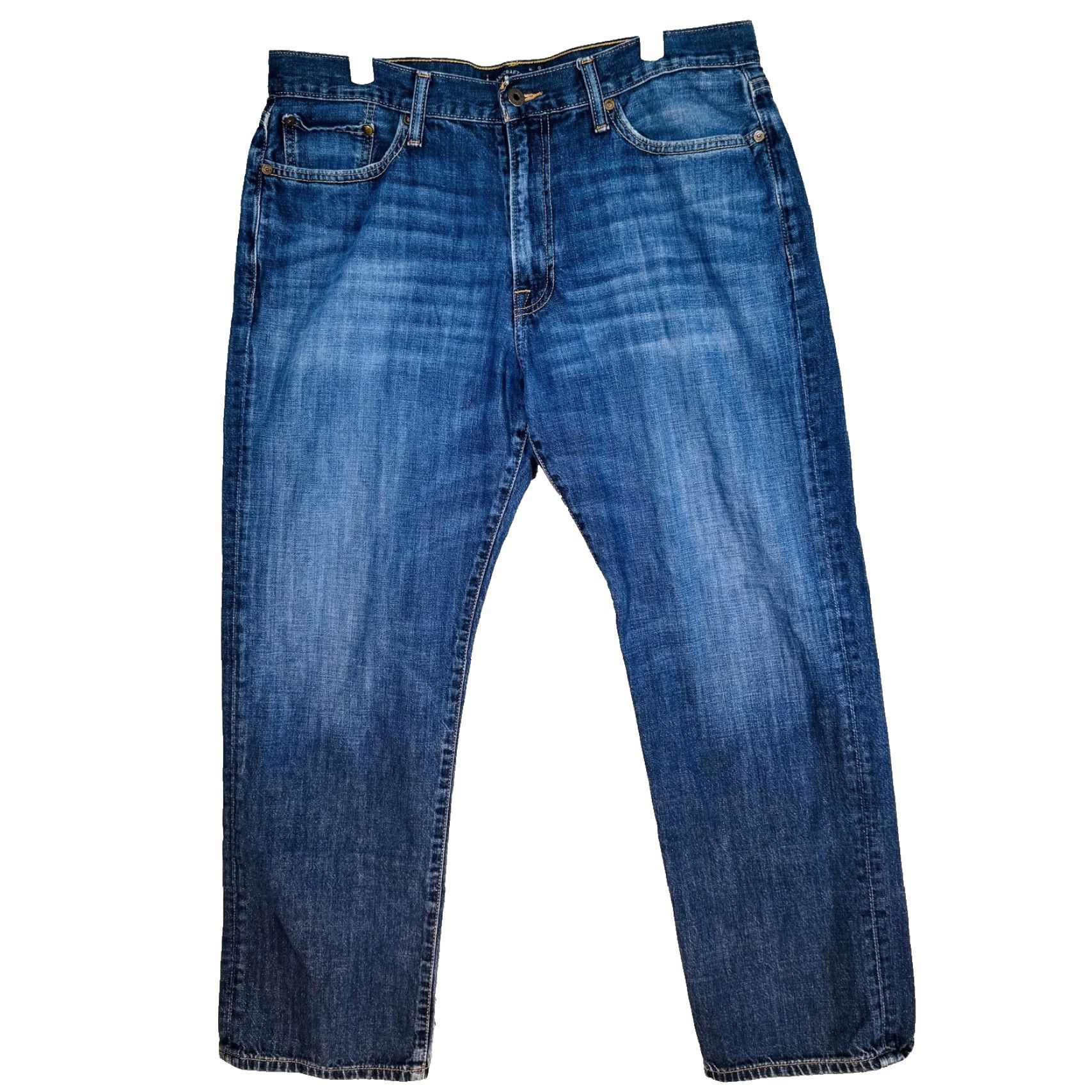 Lucky Brand Lucky Brand 363 Vintage Straight Jeans Mens 36x30 Blue Medium Wash Relaxed Denim logo patch 5-Pocket Zip Fly Regular Inseam 30 Size US 36 / EU 52 - 5 Thumbnail