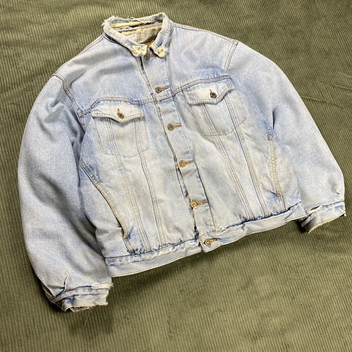 Thrashed Faded Denim Jacket