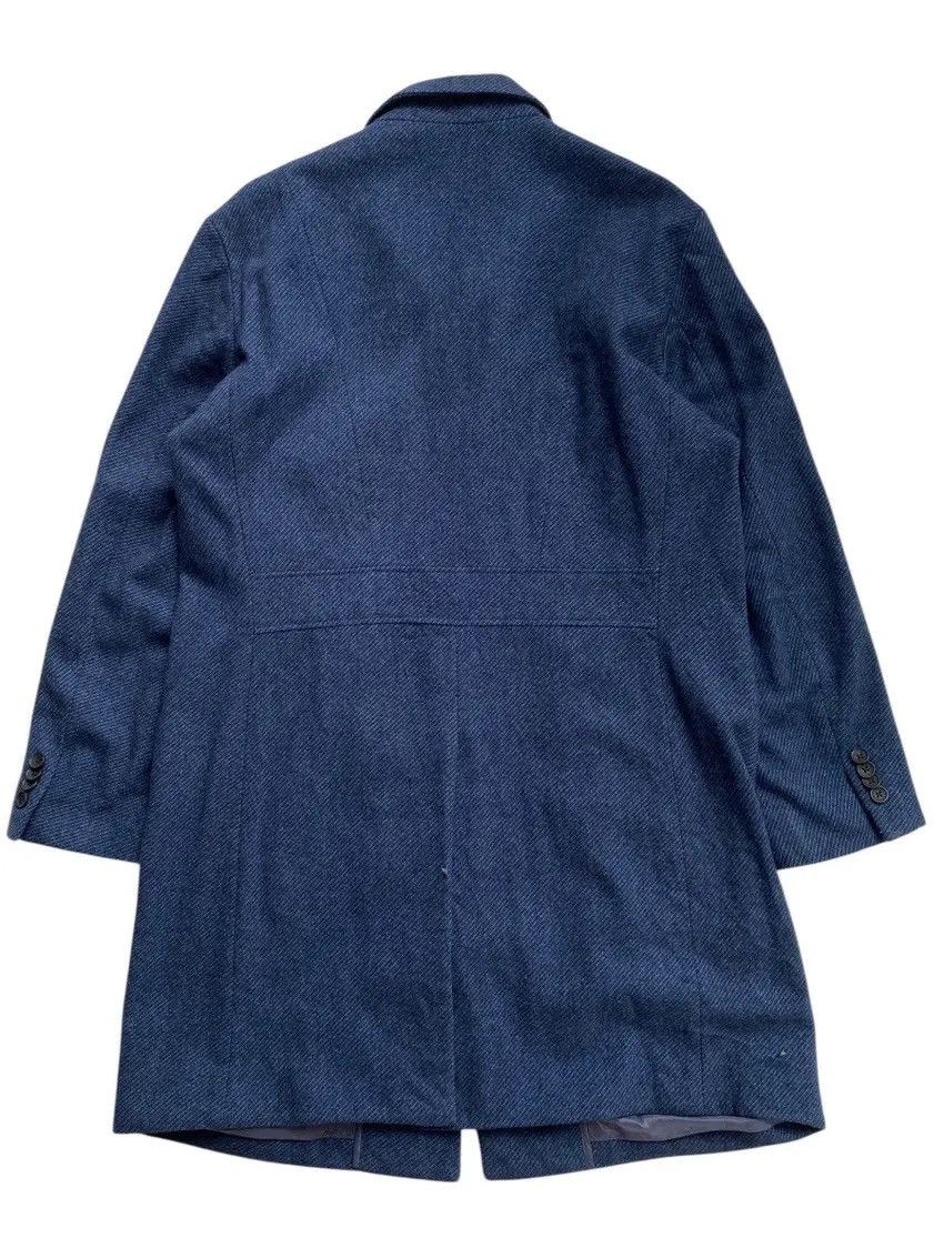 Tete Homme Tete Homme Wool Long Jacket - Blue Size M / US 6-8 / IT 42-44 - 3 Thumbnail