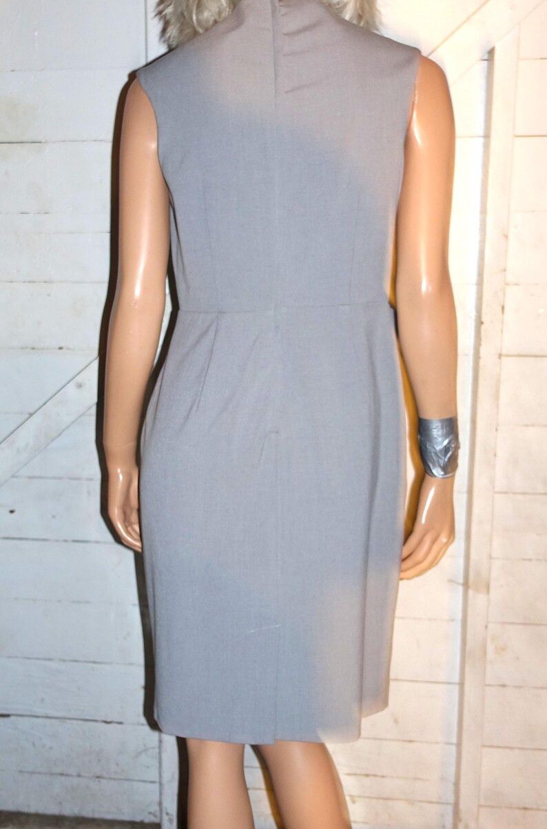 Calvin Klein Calvin Klein Gray Wool Bow Dress M Size M / US 6-8 / IT 42-44 - 5 Thumbnail