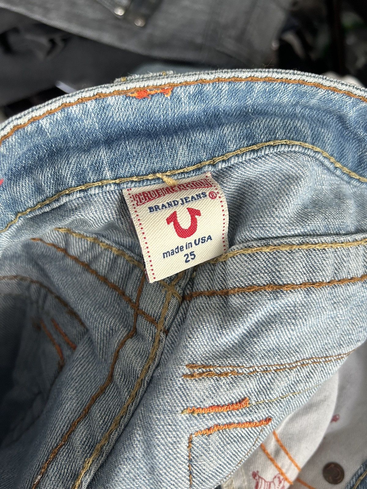 True Religion Flared True Religion Embroidery Jeans Size 27" / US 4 / IT 40 - 20 Thumbnail