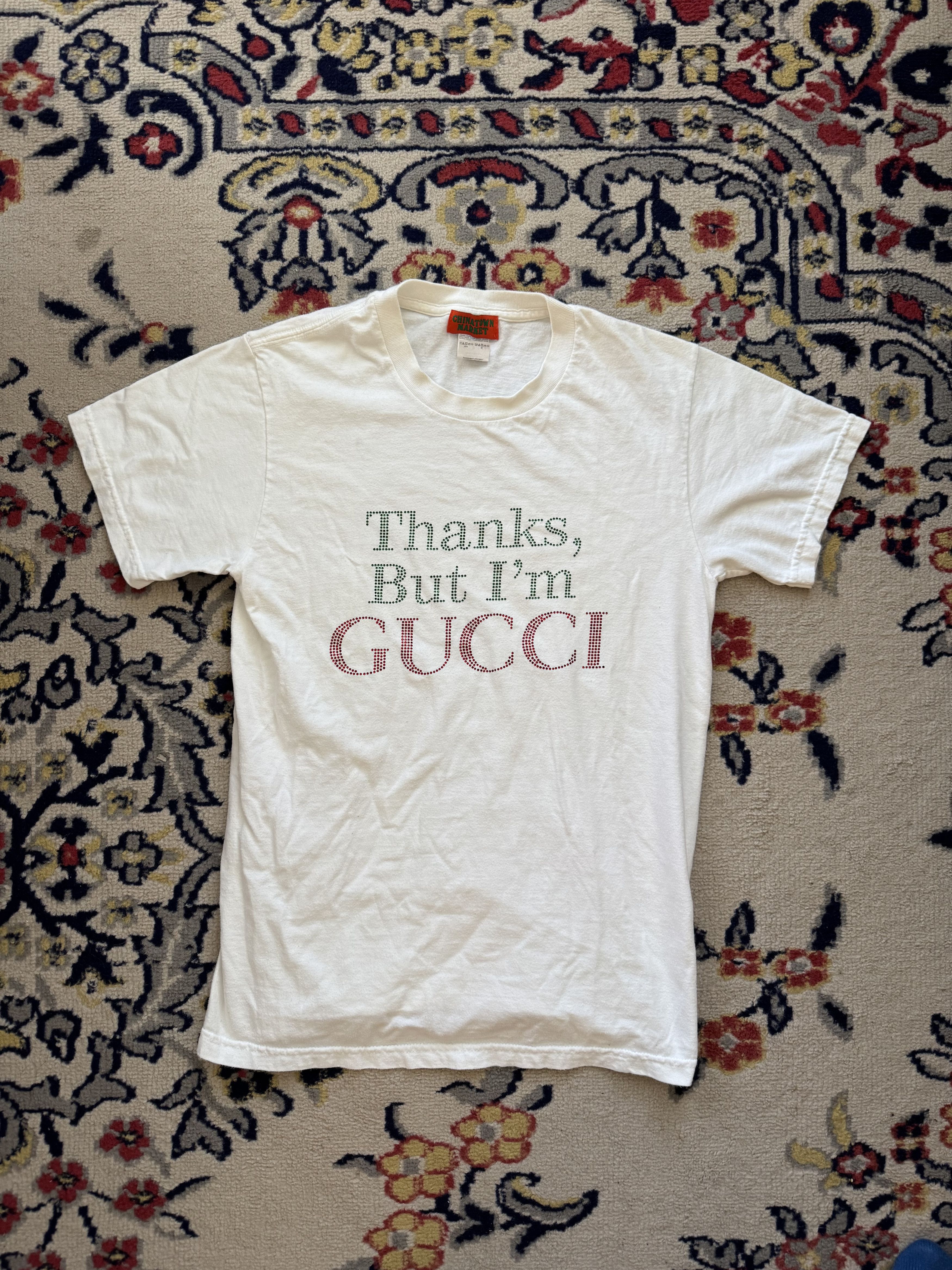 Market Chinatown Market "Thanks But I'm Gucci" Tee Size US S / EU 44-46 / 1 - 1 Thumbnail