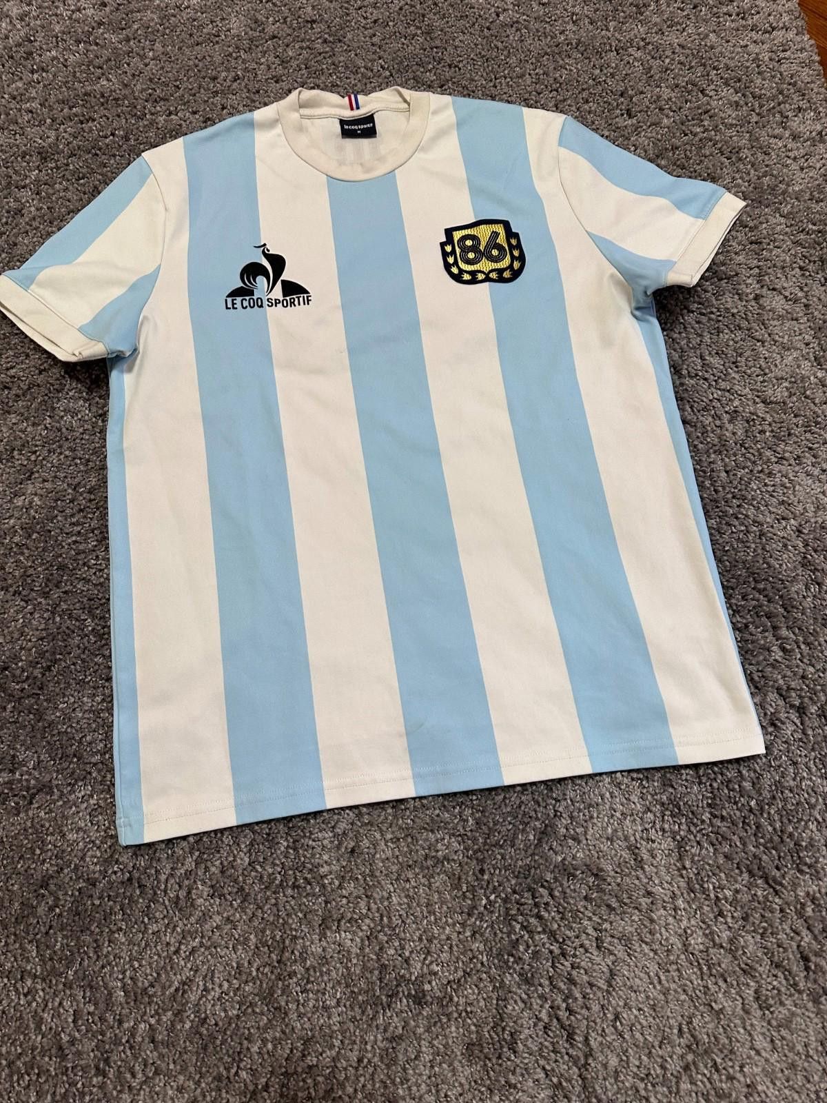 Le Coq Sportif Argentina Le Coq Sportif Maradona#10 Shirt Jersey Size M Size US M / EU 48-50 / 2 - 2 Thumbnail