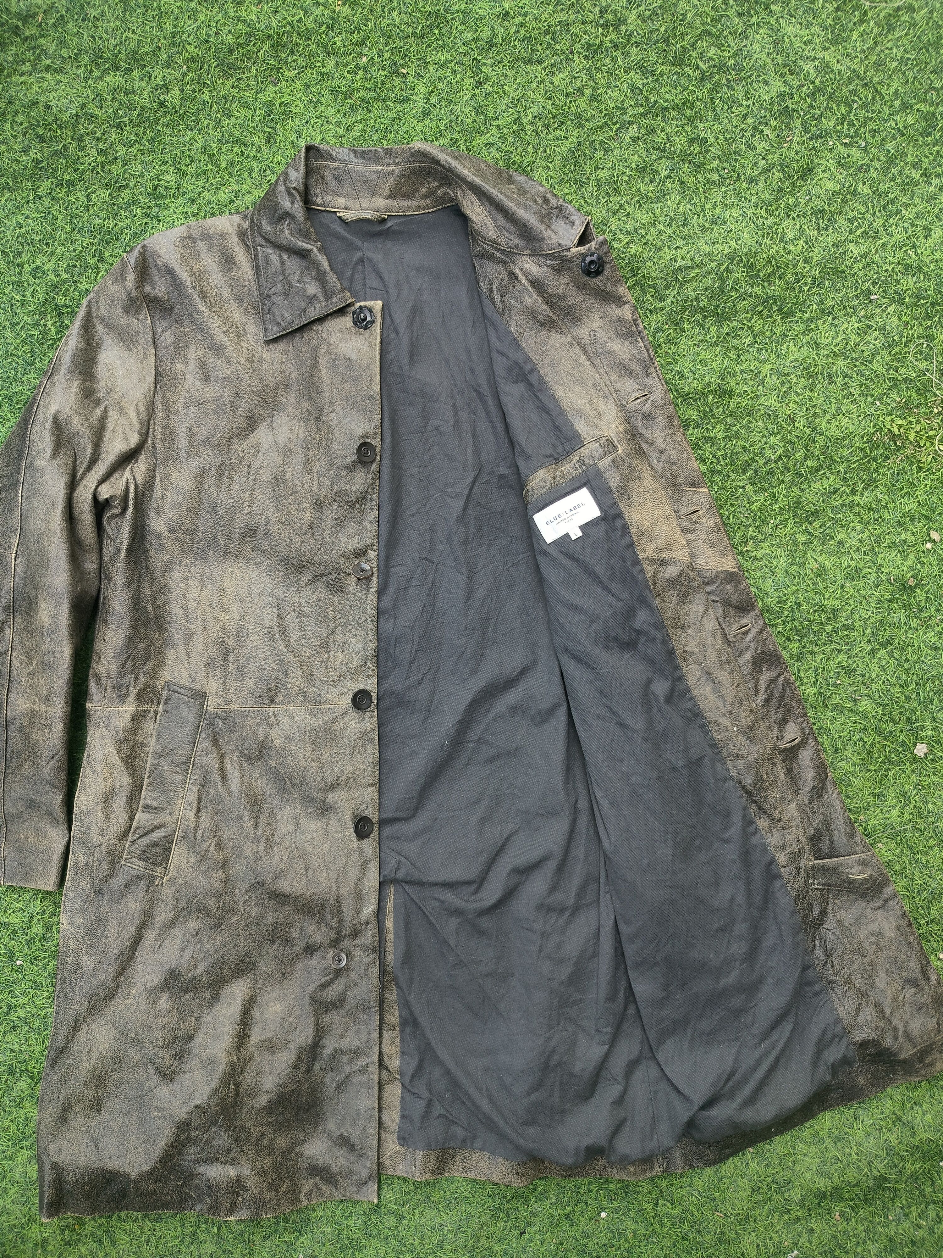 Japanese Brand UNITED ARROW FAUX LEATHER LONG JACKET Size US L / EU 52-54 / 3 - 5 Thumbnail