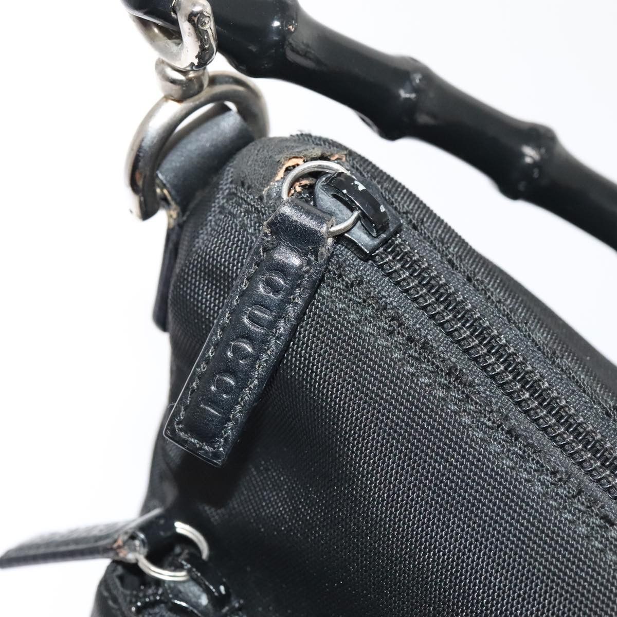 Gucci GUCCI Hand Bag Nylon Black Silver 000 000 Size ONE SIZE - 10 Thumbnail