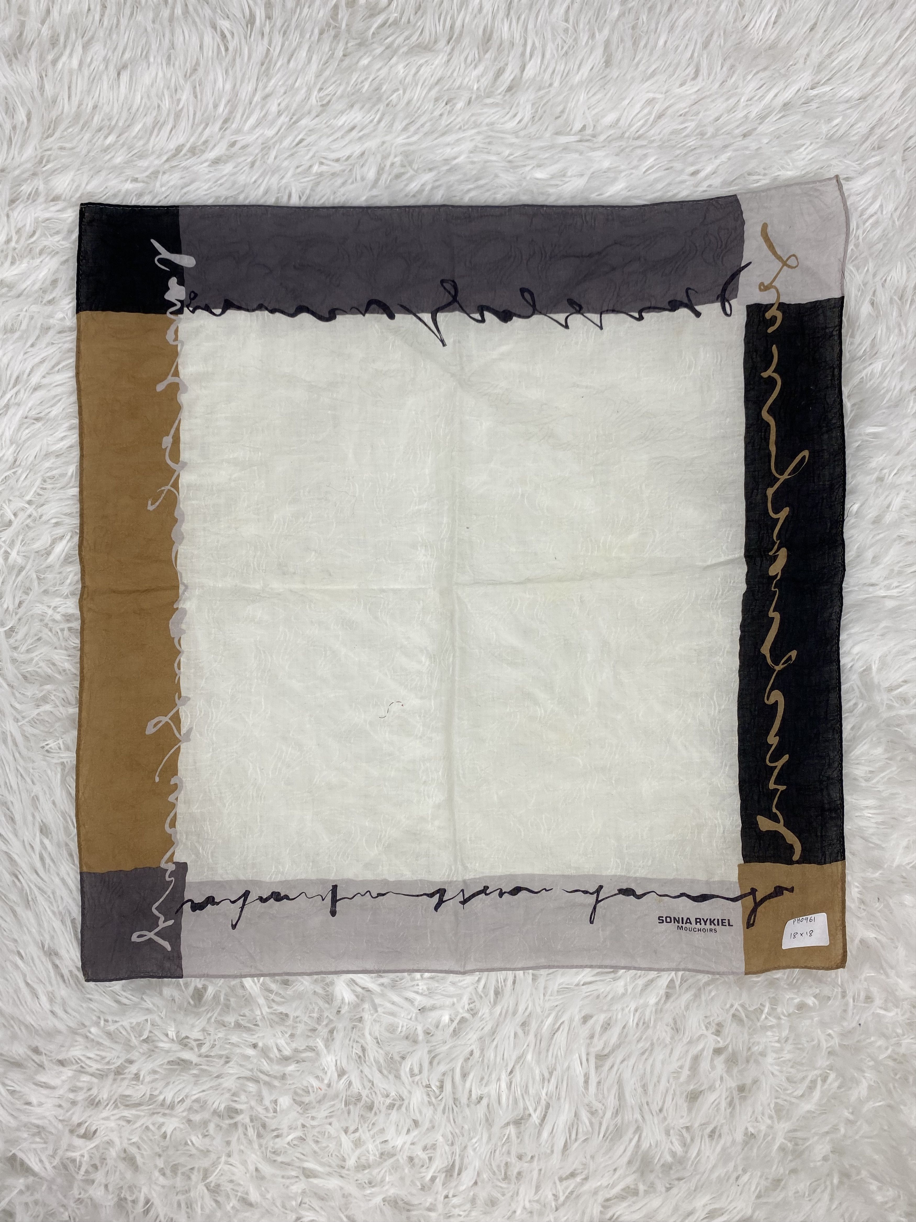Designer × Vintage Vintage Sonia Rykiel Handkerchief Neckerchief PH0961 Size ONE SIZE - 4 Thumbnail