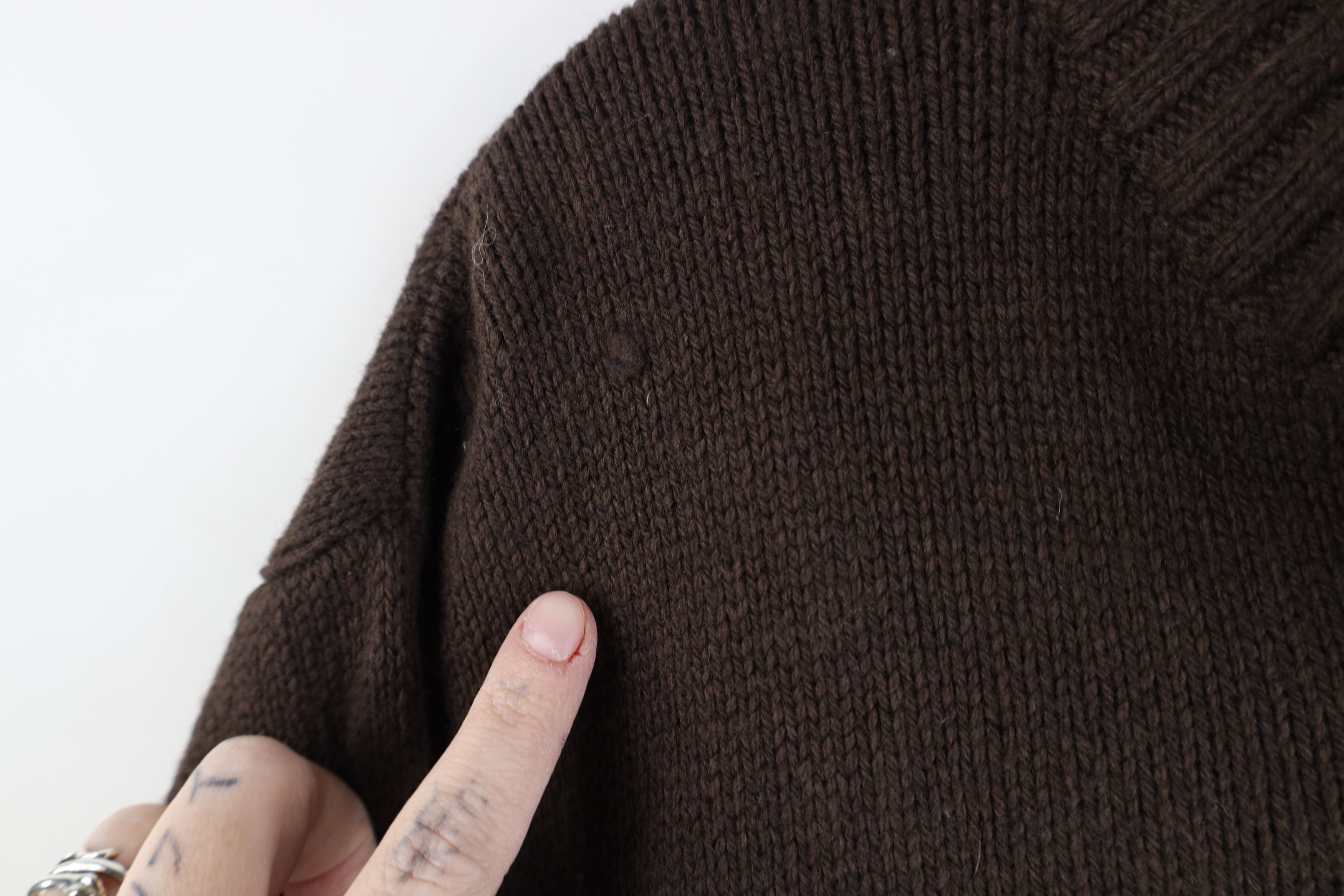 Gap Vintage Y2K Gap Patch Ribbed Knit Half Zip Pullover Sweater Size US L / EU 52-54 / 3 - 6 Thumbnail