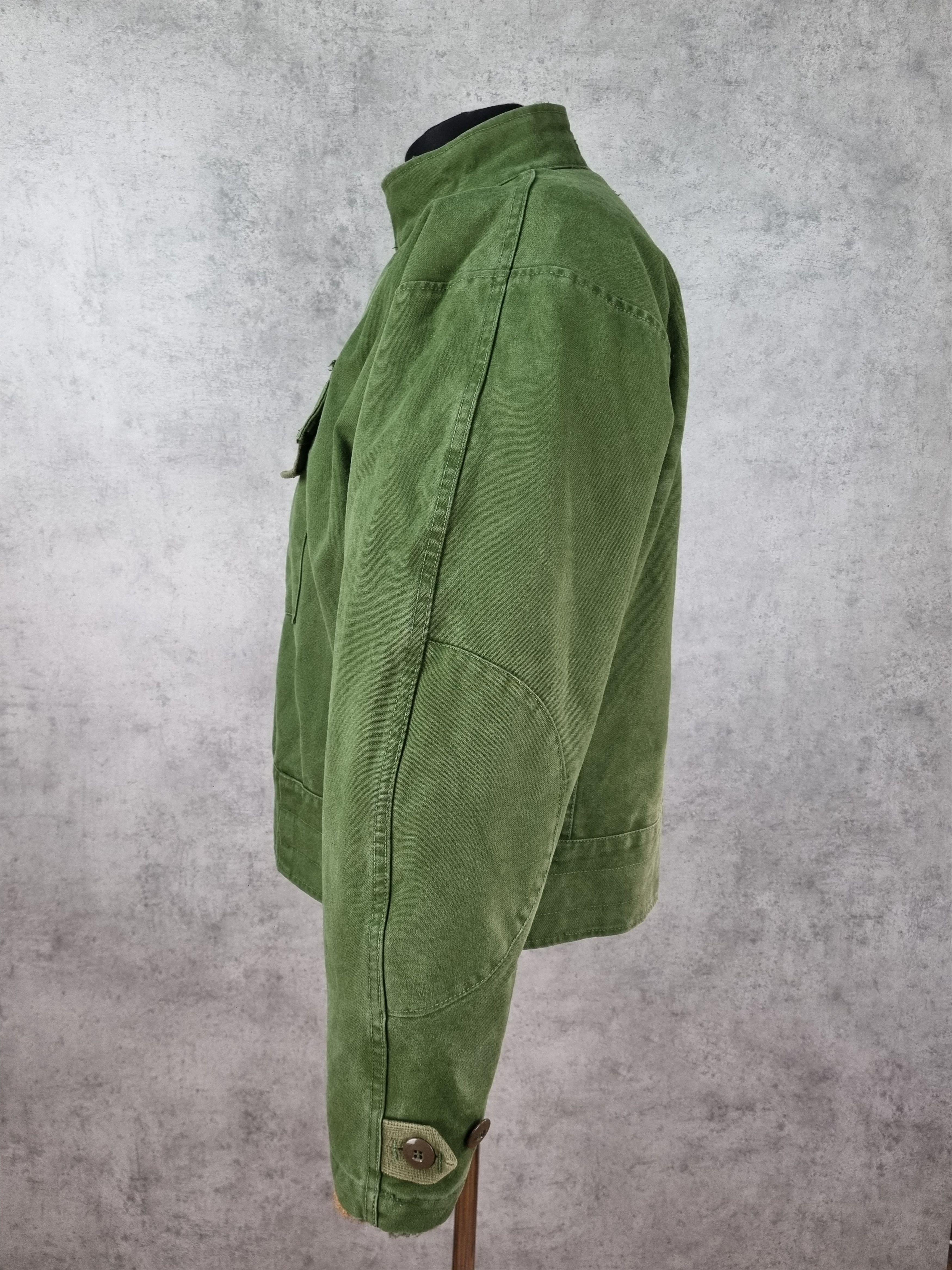 Vintage Rare 60s Authentic Swedish Army Motorcycle Jacket Size US L / EU 52-54 / 3 - 18 Thumbnail