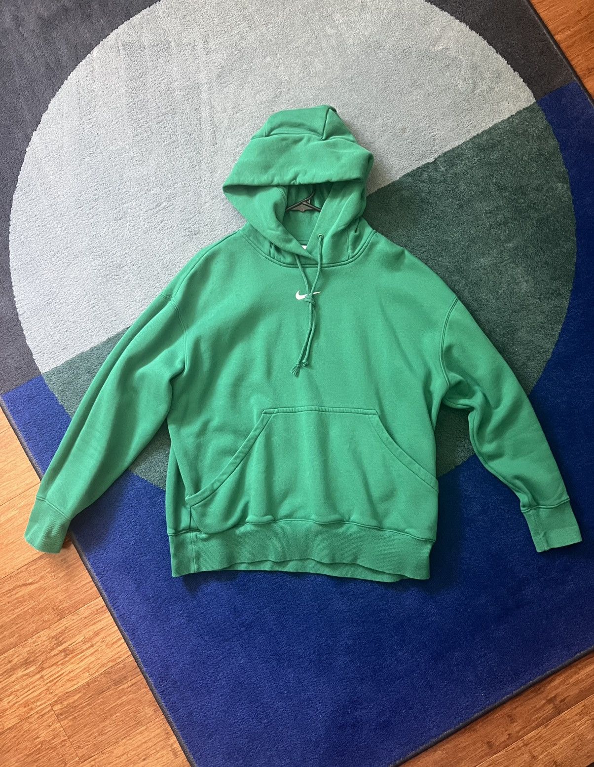 Nike Nike Center Swoosh Sports Hoodie - Green (Size M) Size US M / EU 48-50 / 2 - 1 Thumbnail