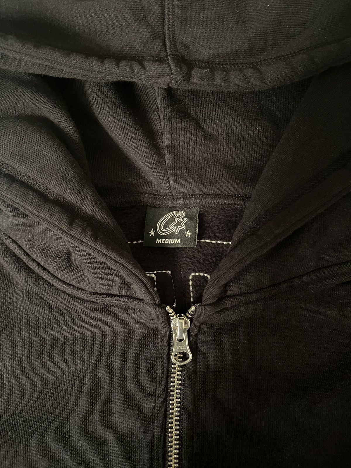 Corteiz Corteiz Lundun Stitch Zip Hoodie Triple Black Size US M / EU 48-50 / 2 - 2 Thumbnail