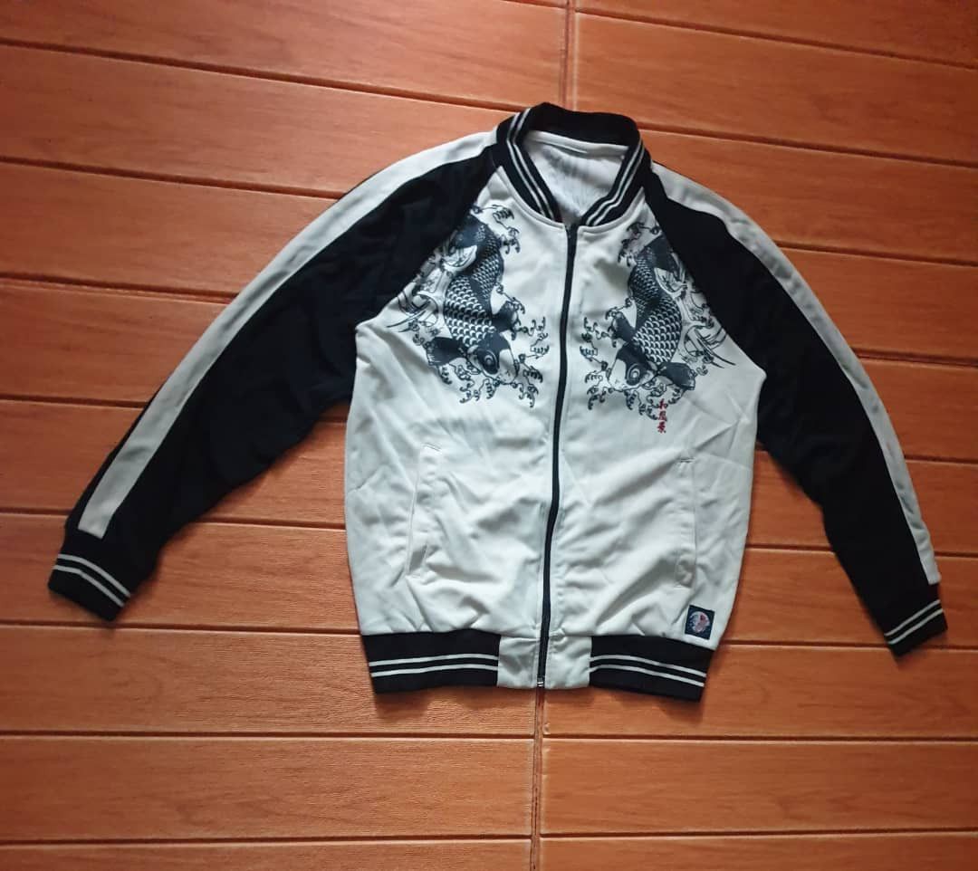 PPFM Koi fish yakuza harajuku Japanese sukajan sweater Size US S / EU 44-46 / 1 - 8 Thumbnail