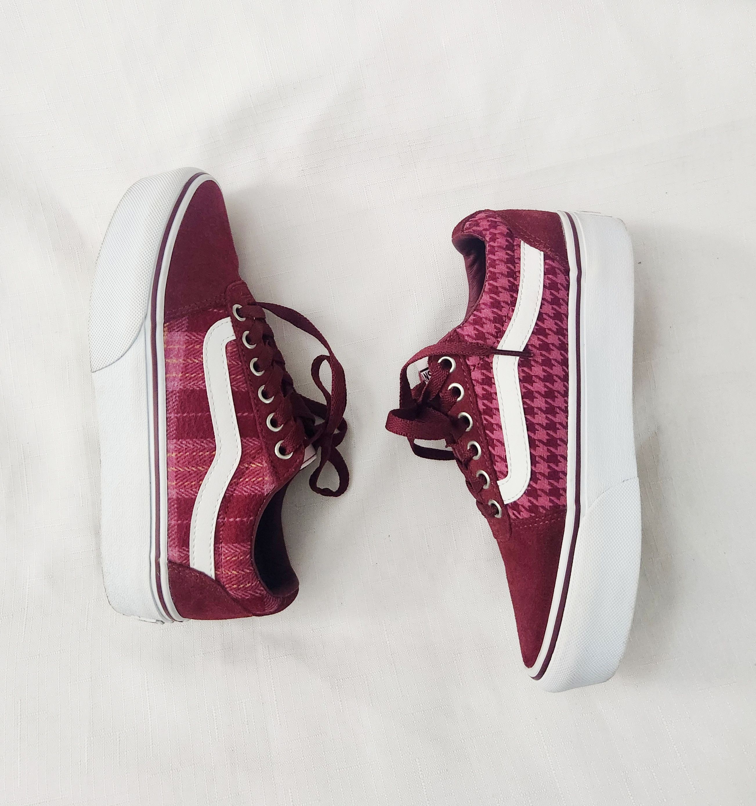Vans Vans Ward Platform Plaid Mix Port Houndstooth Sneakers SZ 6 Size US 6 / IT 36 - 6 Thumbnail
