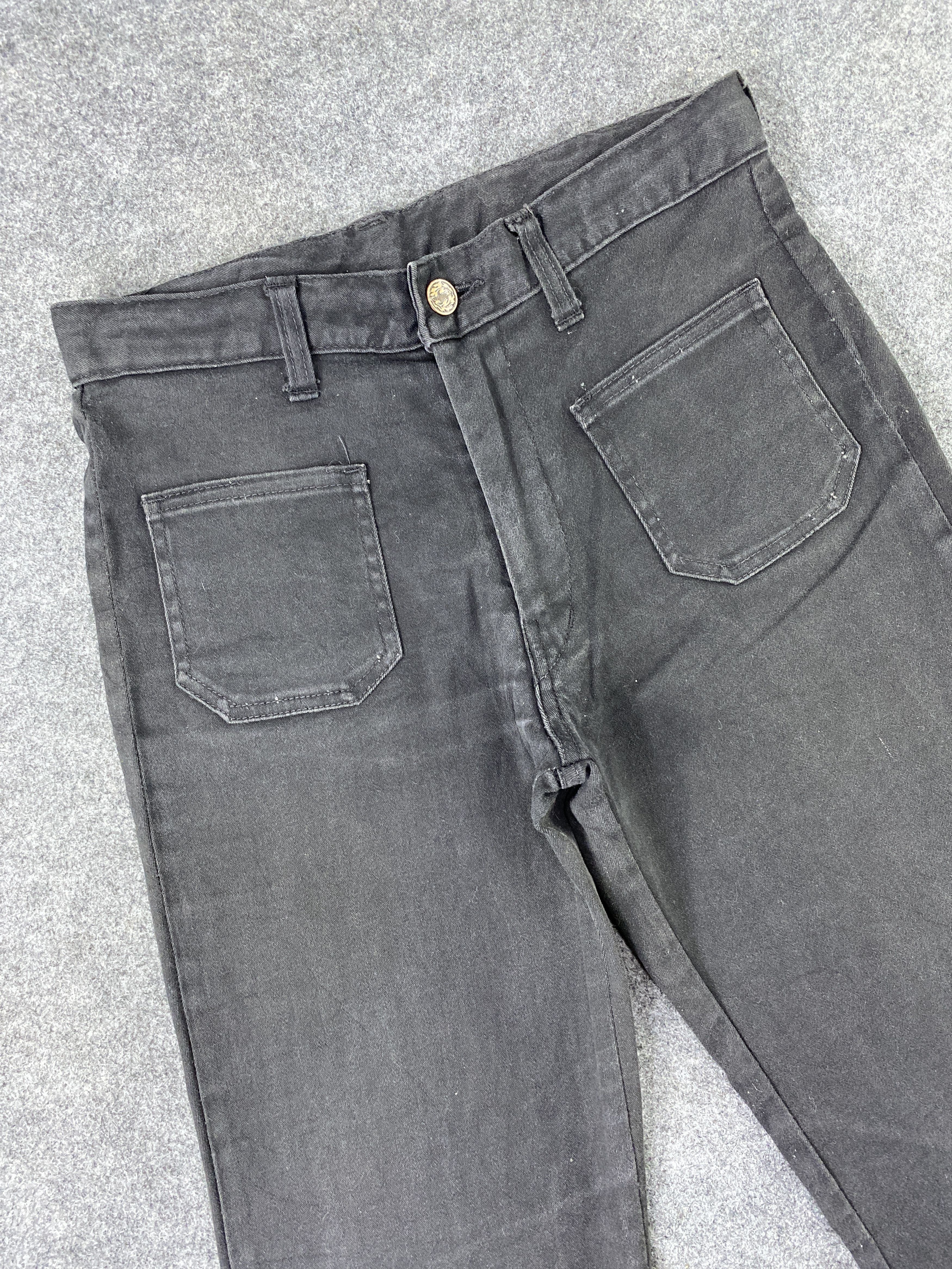 Japanese Brand Yankee Blueborn Bootcut Black Denim - J1129 Size US 28 / EU 44 - 5 Thumbnail