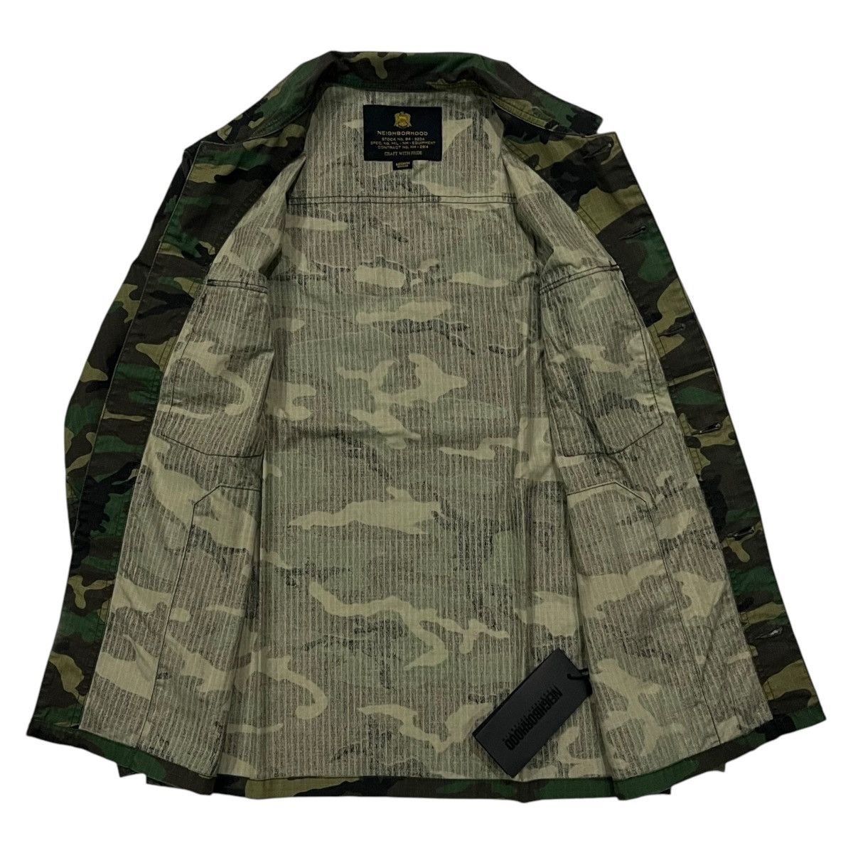 Neighborhood Neighborhood Who Dares Wins Woodland Camo BDU LS Shirt Size US M / EU 48-50 / 2 - 5 Thumbnail