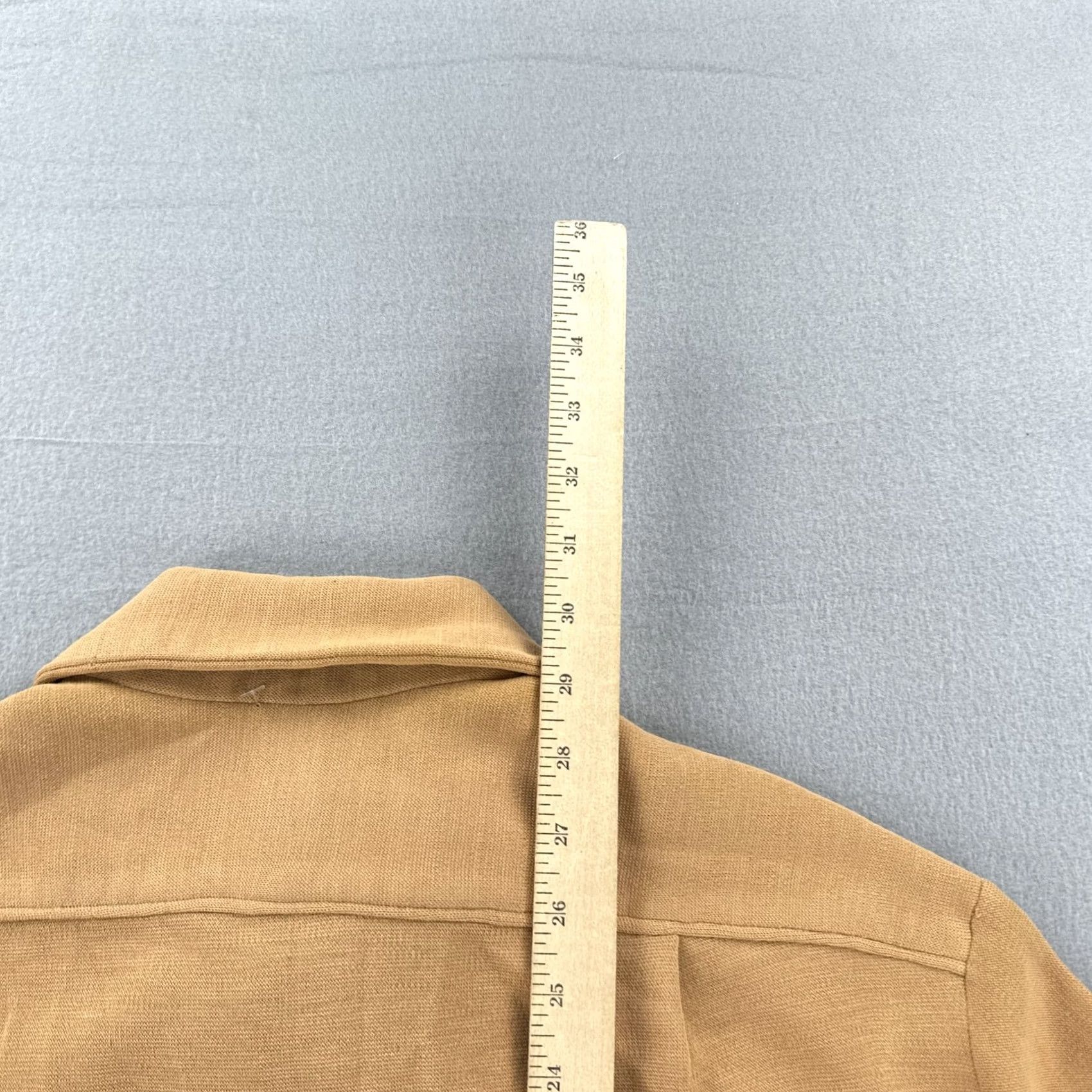Vintage VINTAGE Wool Button Shirt Mens Large Brown Long Sleeve Workwear Distressed 70s US Army Mens Large Brown Long Sleeve Wool Button Shirt Size US L / EU 52-54 / 3 - 8 Thumbnail