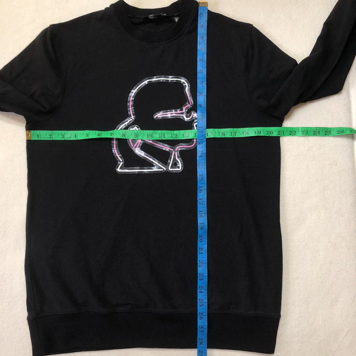 Designer × Karl Lagerfeld KARL LAGERFELD Jelly-effect Ikonik Karl Logo Sweatshirt Size US M / EU 48-50 / 2 - 18 Thumbnail