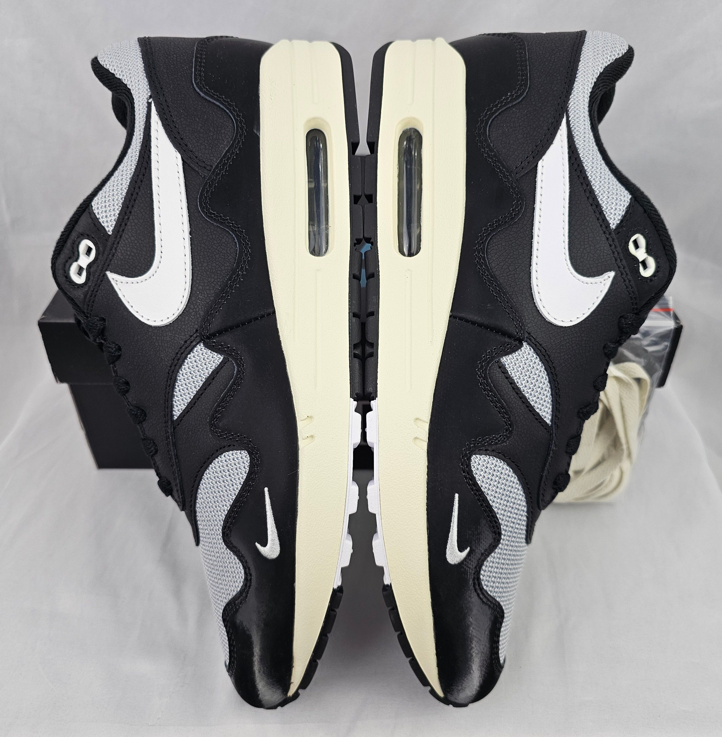 Nike × Patta Nike Air Max 1 Patta Waves Black (with braclet) BRAND NEW Size US 11.5 / EU 44-45 - 5 Thumbnail
