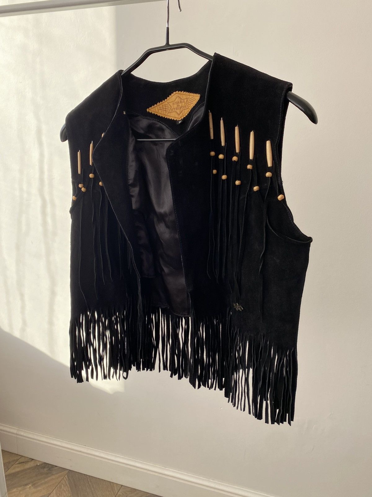 Stars & Stripes Vintage Stars & Stripes Western Fringes Vest Leather 90s Size US M / EU 48-50 / 2 - 3 Thumbnail