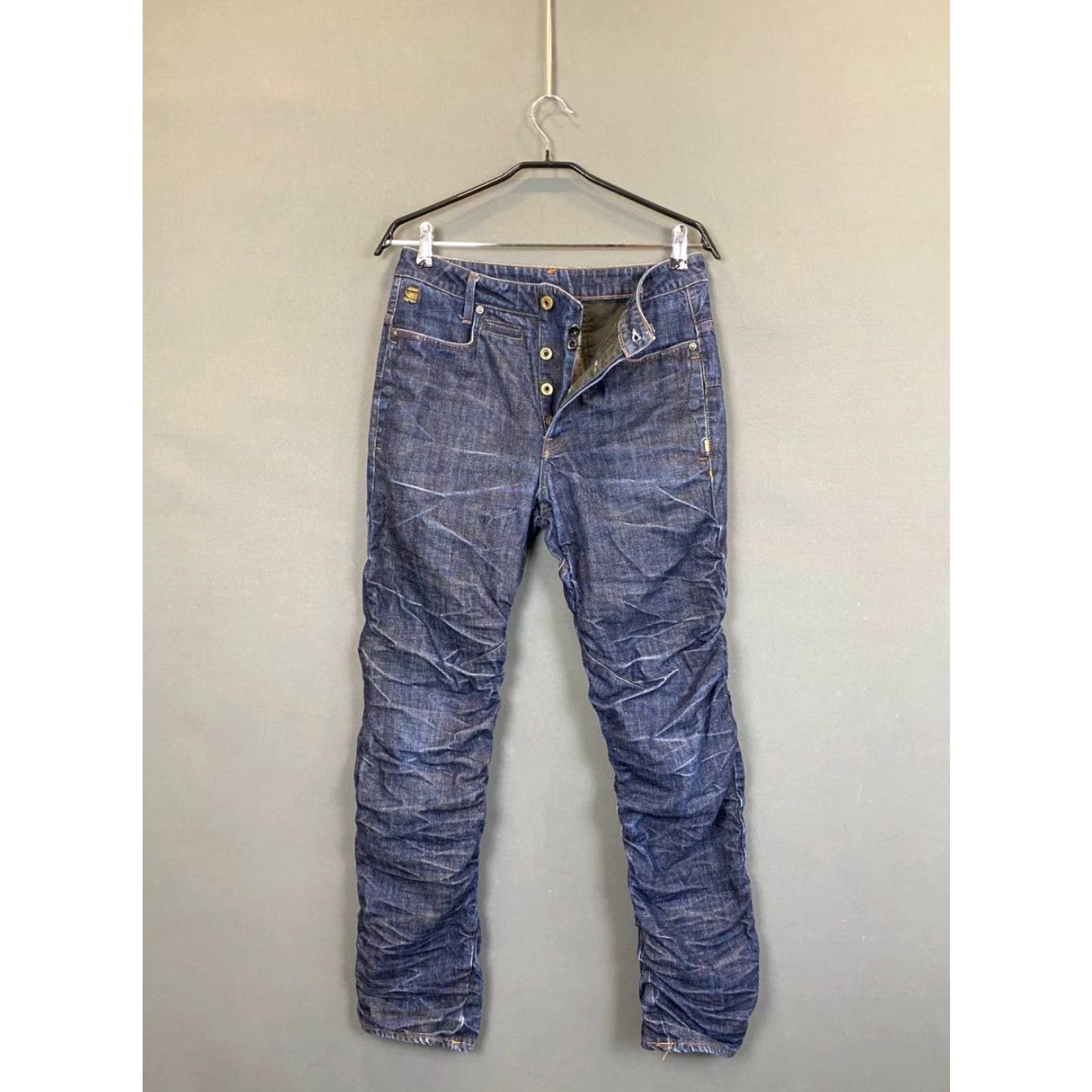 G-Star G-Star Jeans Mens Tapered 29x32 Blue Denim Straight Leg Belt Loop Regular Fit 5-Pocket Craftwear Denim Jeans Size US 29 - 3 Thumbnail