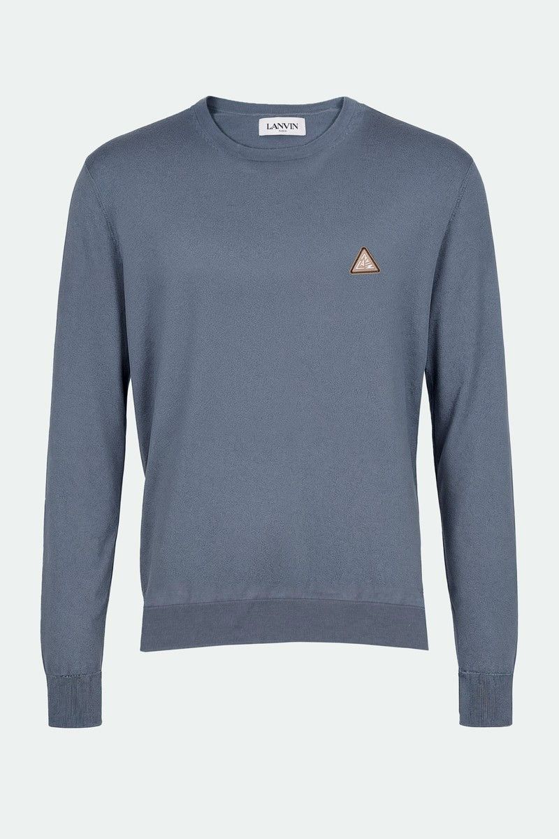 Lanvin Lanvin Men Sweater Triangle Crew Neck Size M Size US M / EU 48-50 / 2 - 1 Thumbnail