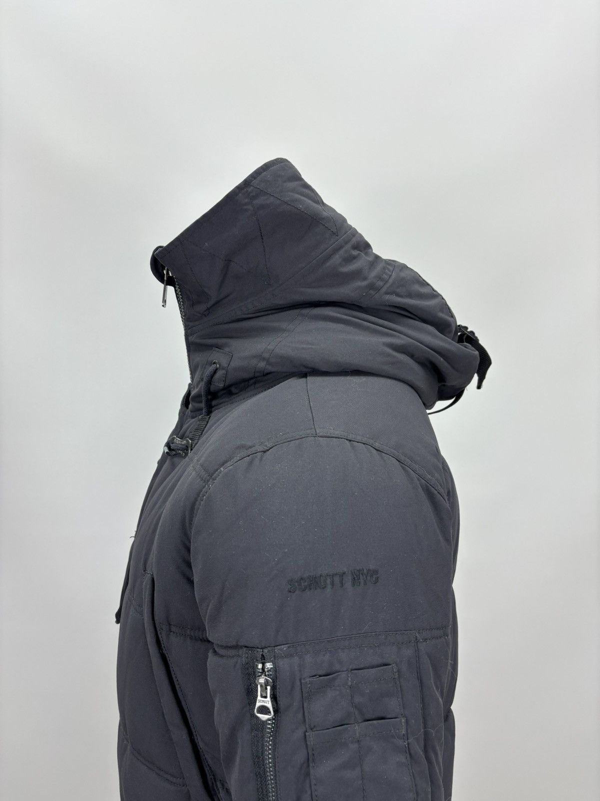 Schott Mens parka Schott NYC Size S Color Black Size US S / EU 44-46 / 1 - 11 Thumbnail