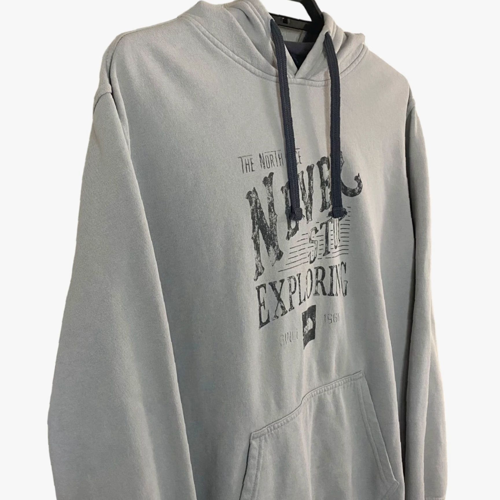 The North Face VINTAGE The North Face NSE Hoodie Mens Large Gray Graphic Long Sleeve Pullover Sweatshirt Size US L / EU 52-54 / 3 - 4 Thumbnail