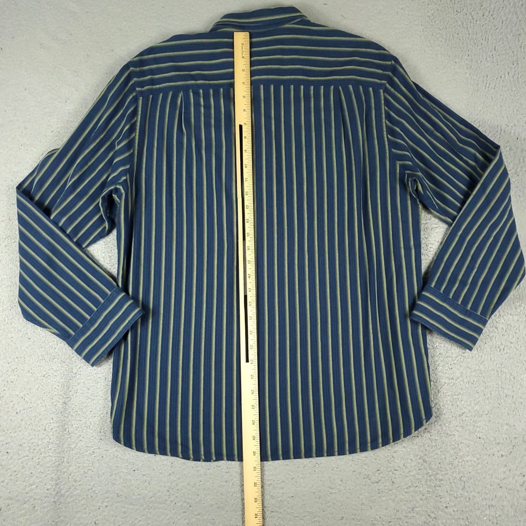 Tommy Bahama Tommy Bahama Shirt Mens Large Blue Striped Cotton Button-Up Long Sleeve Shirt Size US L / EU 52-54 / 3 - 3 Thumbnail