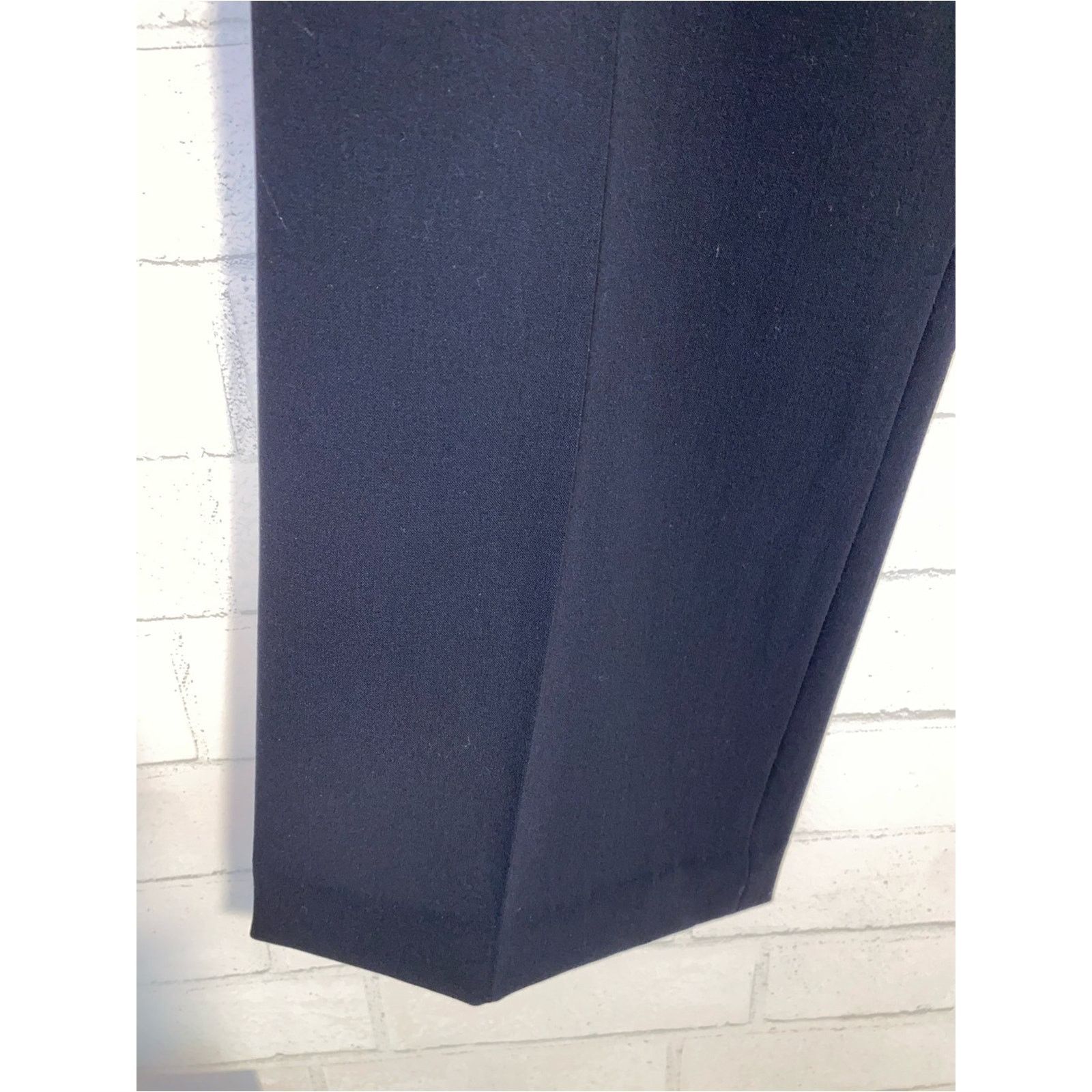 Max Mara MaxMara $650 Navy Blue Wool Blend Side Zip Pant Trouser 8 Size 30" / US 8 / IT 44 - 5 Thumbnail
