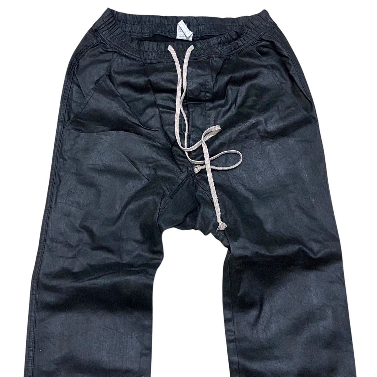 Japanese Brand Attentionrow Cargo Drawstring Drop Cotch Waxed Longpants Size US 30 / EU 46 - 2 Thumbnail