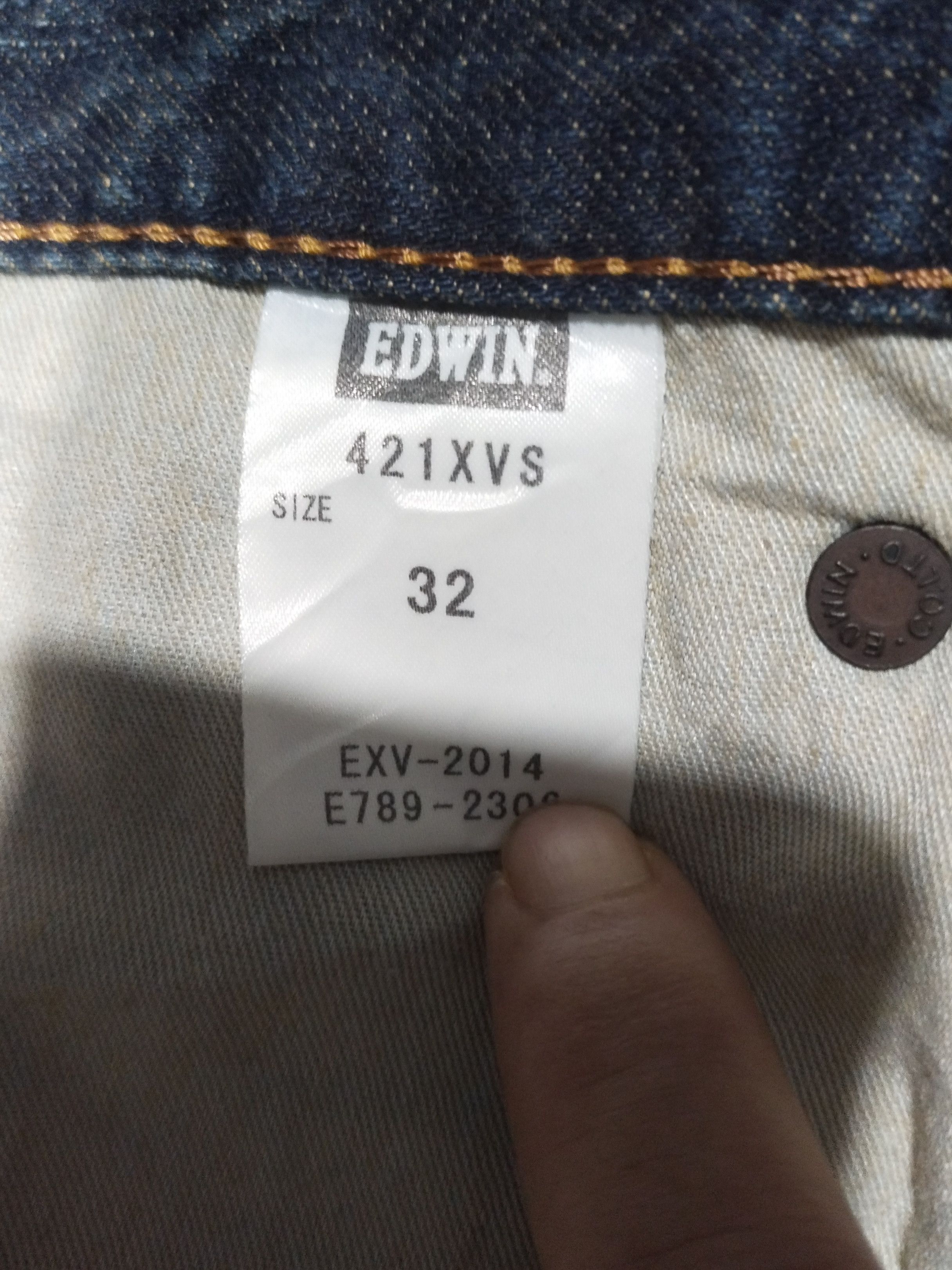 Edwin × Vintage Vintage Edwin Xu XWX Sz 32" Size US 32 / EU 48 - 13 Thumbnail