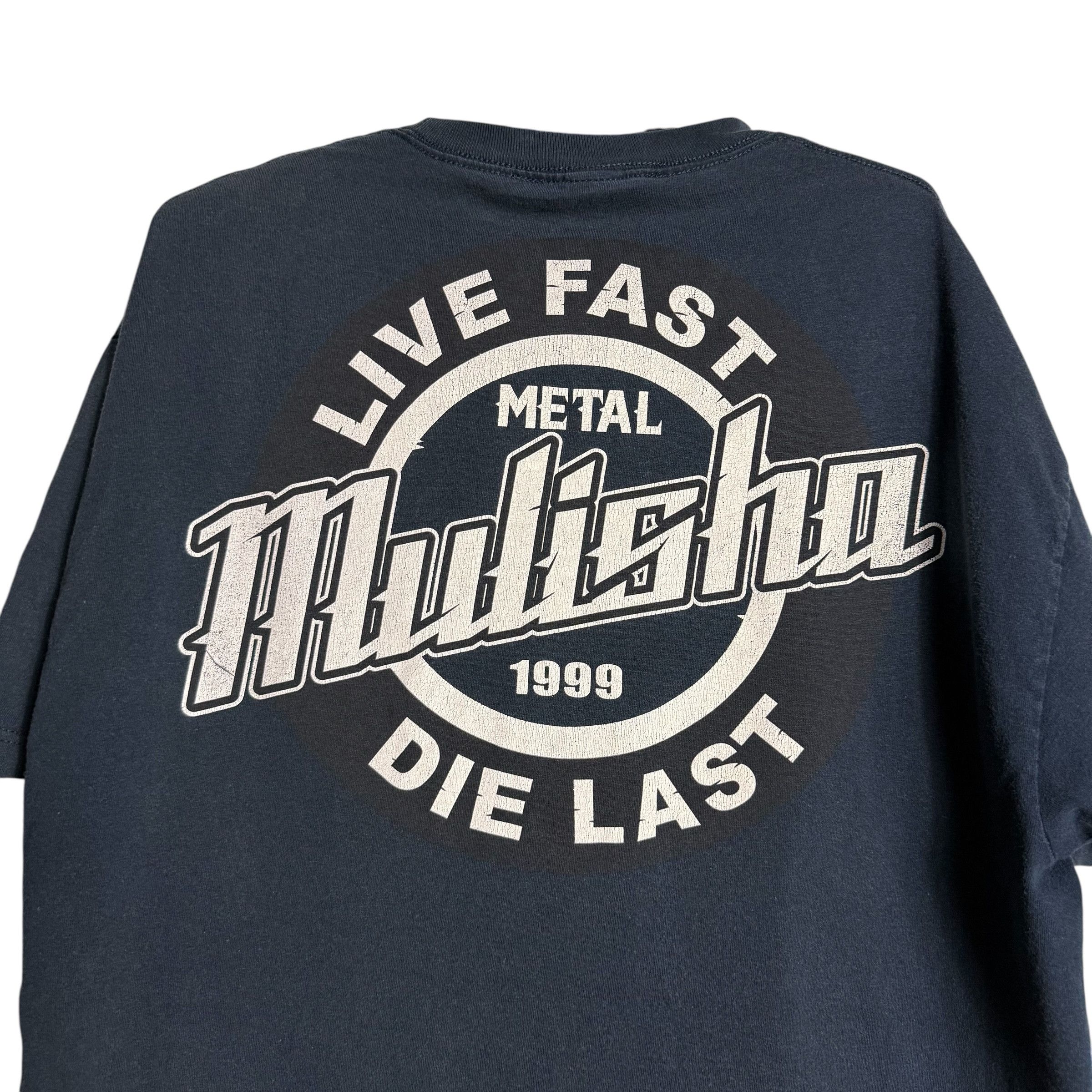Metal Mulisha 🔥RARE🔥Vintage Metal Mulisha 1999 Spellout T-shirt Size US XL / EU 56 / 4 - 2 Thumbnail