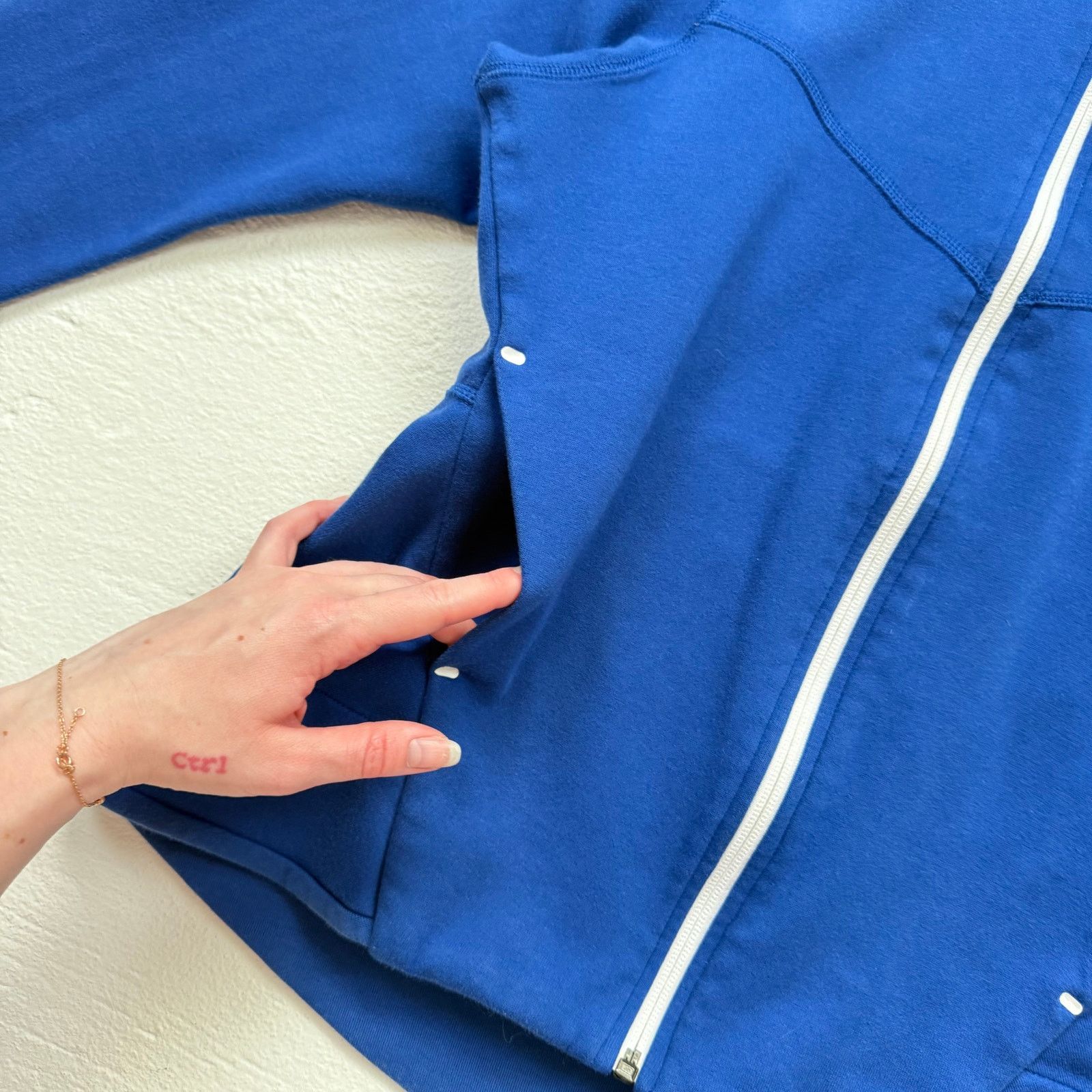 Nike Nike Blue Full Zip Hoodie Sweatshirt, Size Small Size S / US 4 / IT 40 - 5 Thumbnail