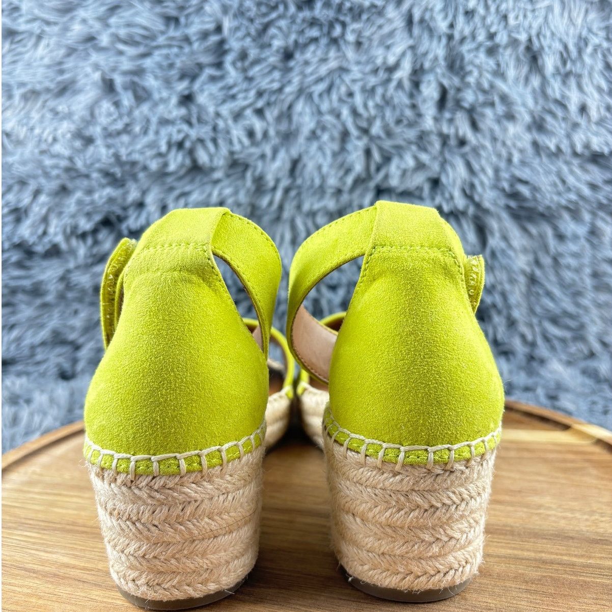 Franco Sarto Franco Sarto Pela Espadrille Platform Suede Lime Size US 7.5 / IT 37.5 - 5 Thumbnail