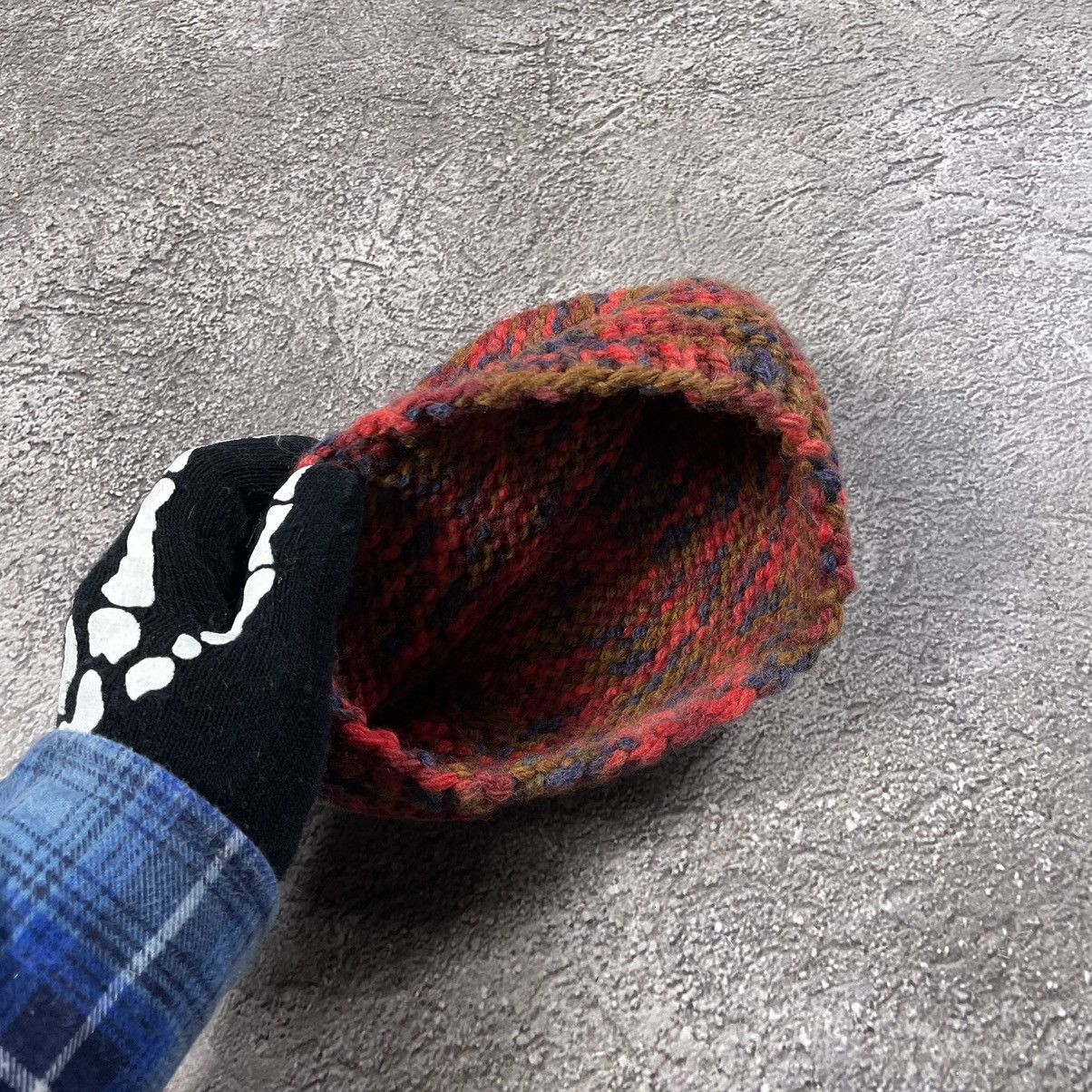 Vintage Vintage 90s Mohair Knit Beanie Red Speckled Alt Grunge OS Size ONE SIZE - 3 Thumbnail