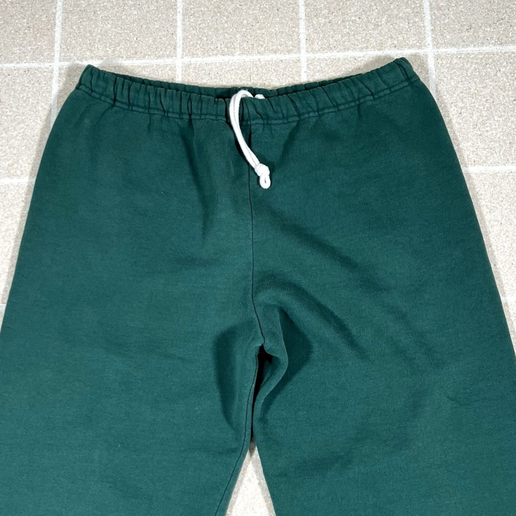 Russell Athletic VINTAGE Russell Athletic Sweatpants Mens M Green Fleece Lined Made In USA Size US 31 - 2 Thumbnail