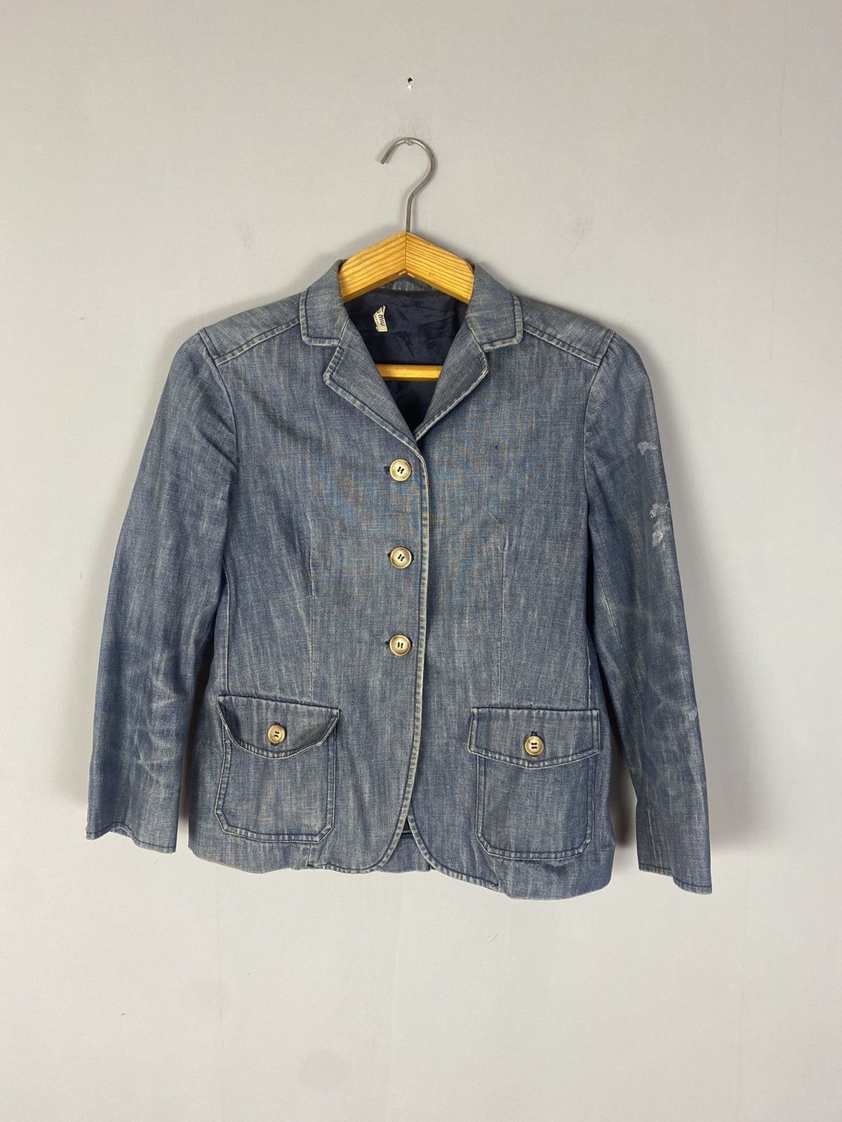 Miu Miu Vintage miu miu jeans blazer Size S / US 4 / IT 40 - 1 Thumbnail