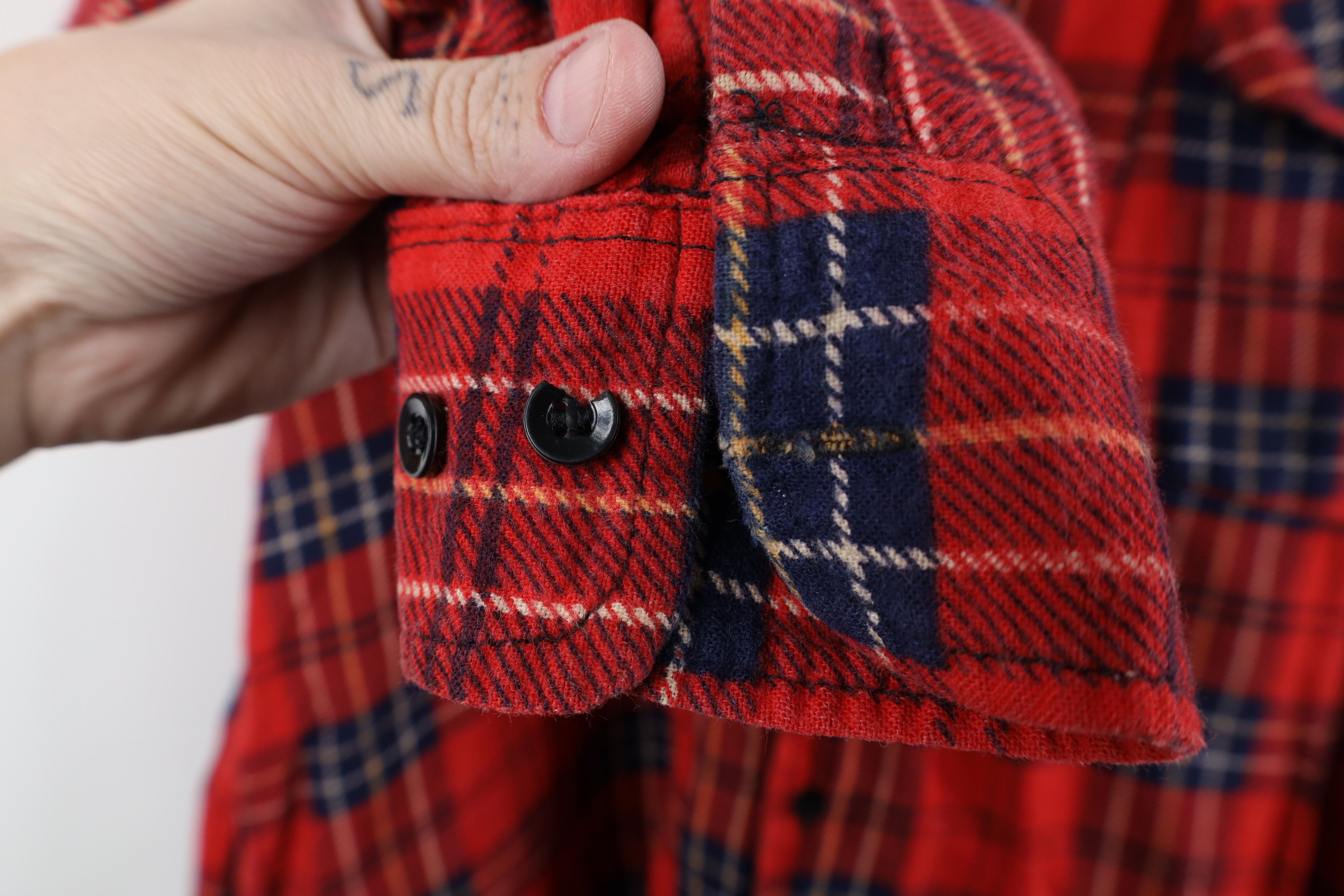 Vintage Vintage 70s 80s Streetwear Flannel Button Shirt Jacket Size US XL / EU 56 / 4 - 6 Thumbnail