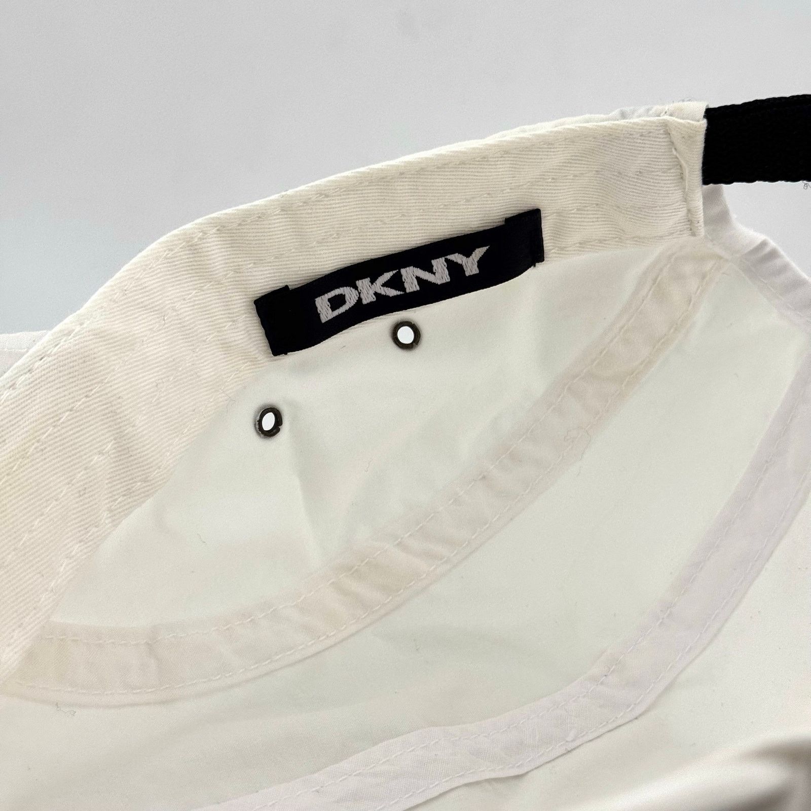 DKNY Vintage DKNY White 5 Panel Camp Hat Cap Adjustable Y2K Size ONE SIZE - 5 Thumbnail