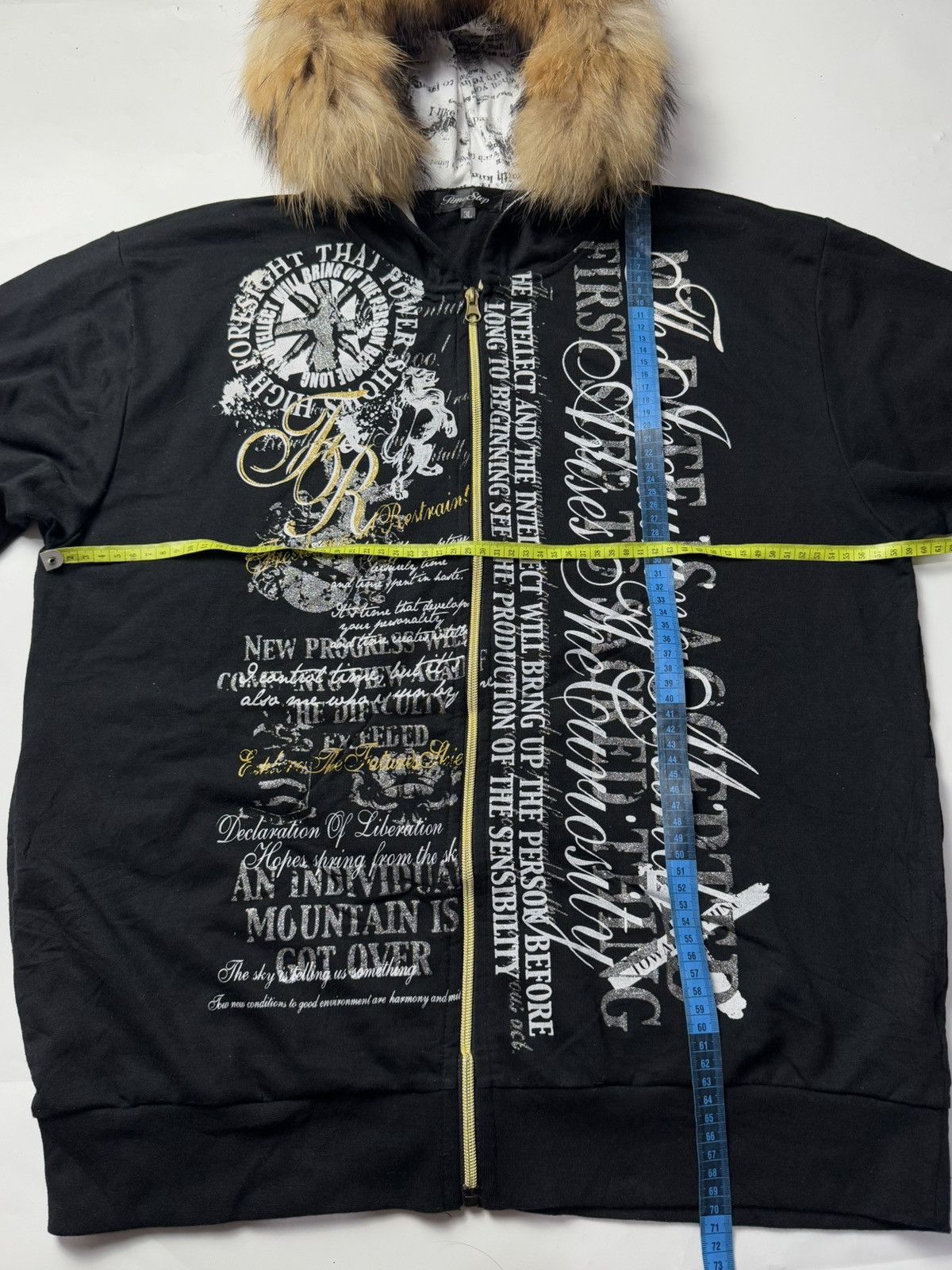 If Six Was Nine × Japanese Brand × Le Grande Bleu (L.G.B.) Fur Hoodie Poem Timestep Ifsix Lgb Styled Size US L / EU 52-54 / 3 - 4 Thumbnail