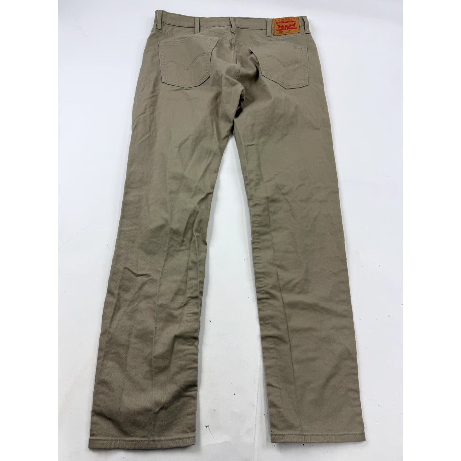 Levi's LEVI'S 502 Jeans Mens 38x33 Beige Khaki Regular Stretch Denim Tapered Pocket 5-Overall Size US 38 / EU 54 - 6 Thumbnail
