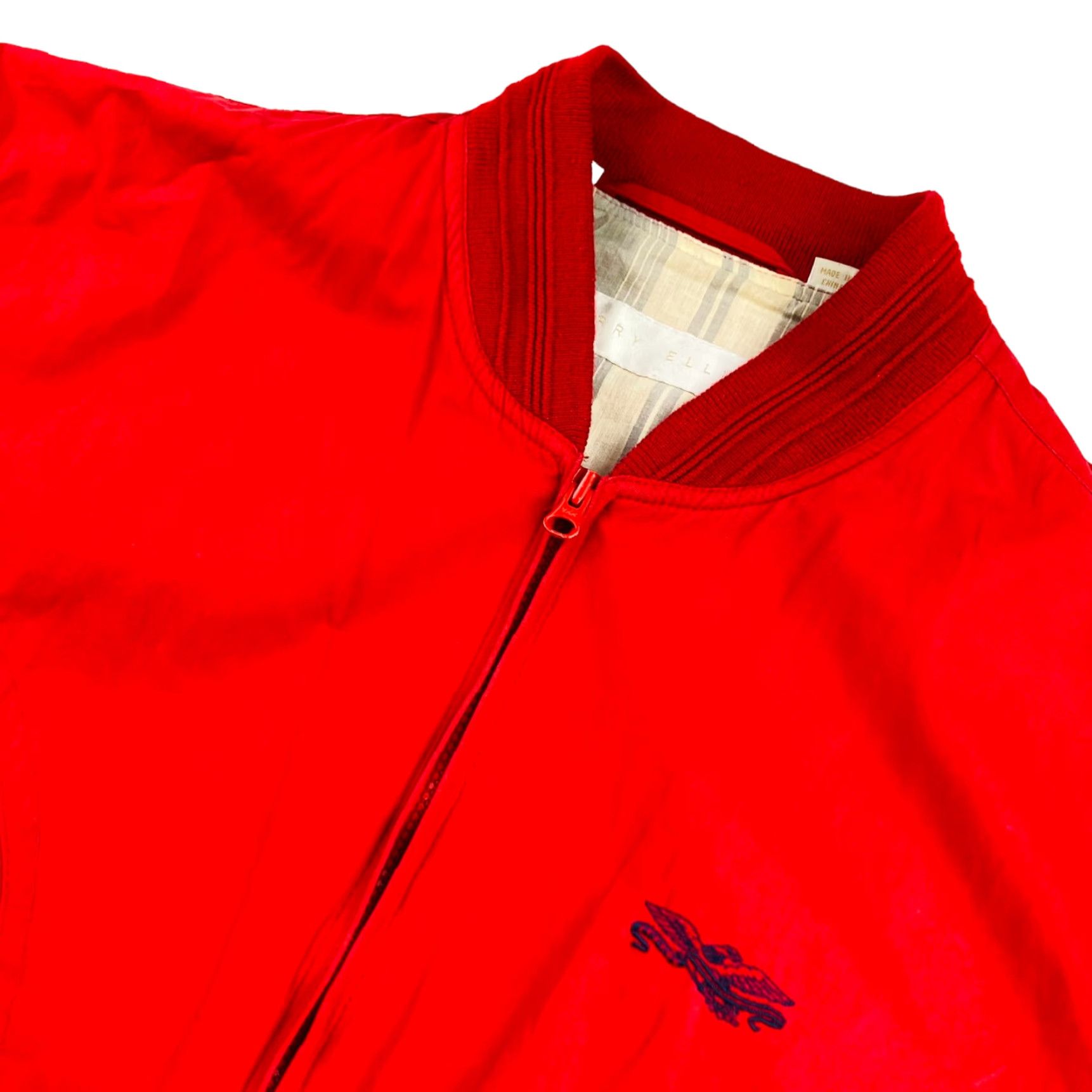 Perry Ellis VTG Perry Ellis Men's Bomber Jacket Full Zip Red M Size US M / EU 48-50 / 2 - 2 Thumbnail