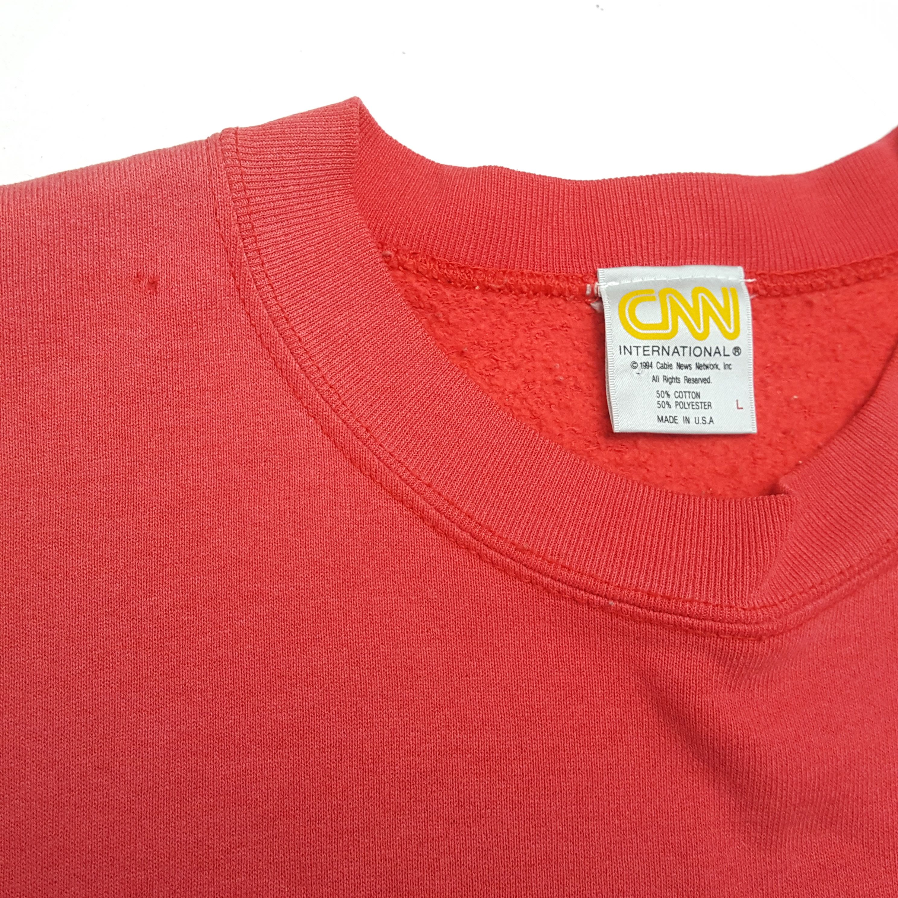MLB × Vintage Vintage CNN ATLANTA American News Channel Sweatshirts Size US XL / EU 56 / 4 - 8 Thumbnail
