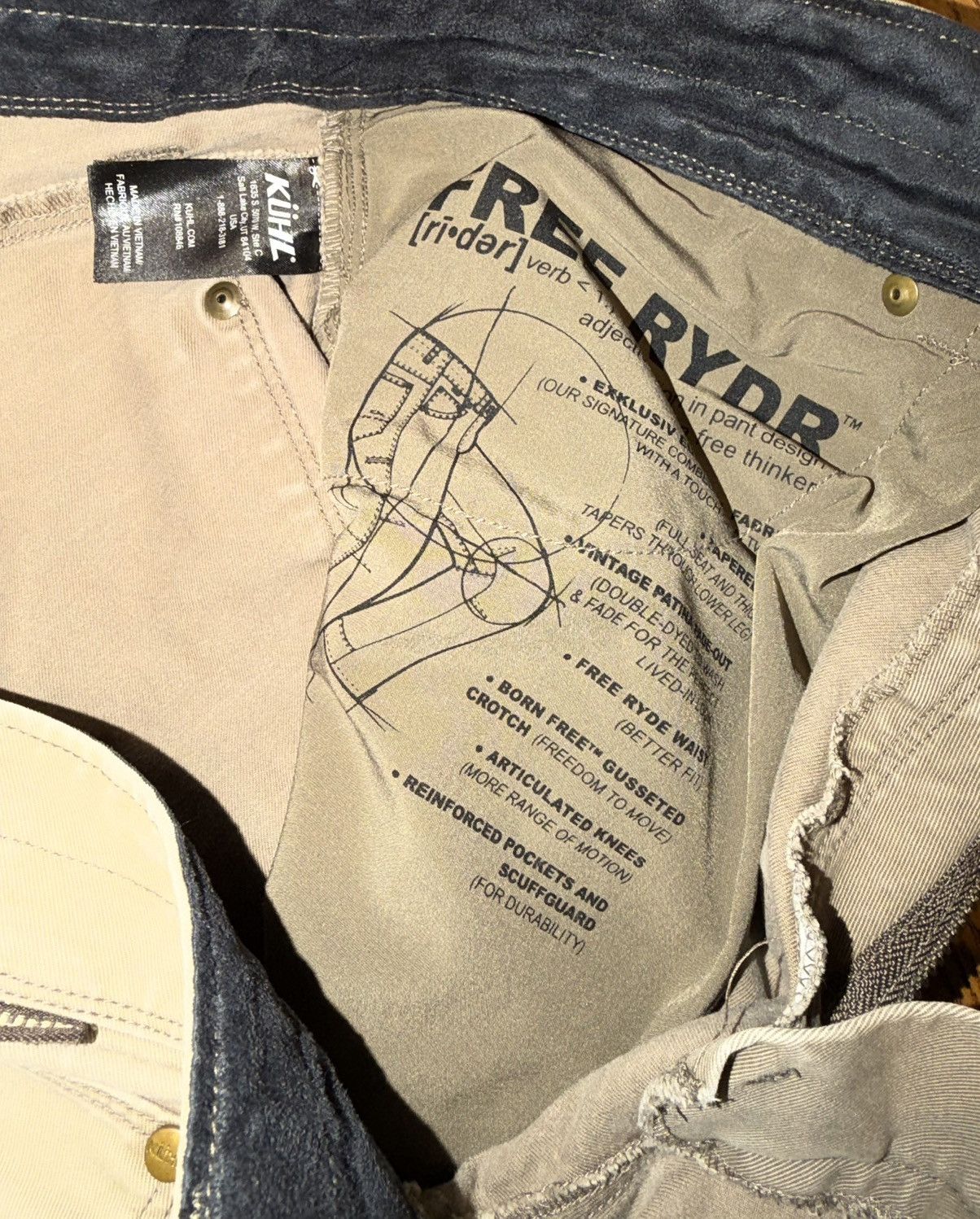Kuhl KUHL Distressed Rydr Hiking Pants Men’s Size 34X30 Size US 34 / EU 50 - 7 Thumbnail