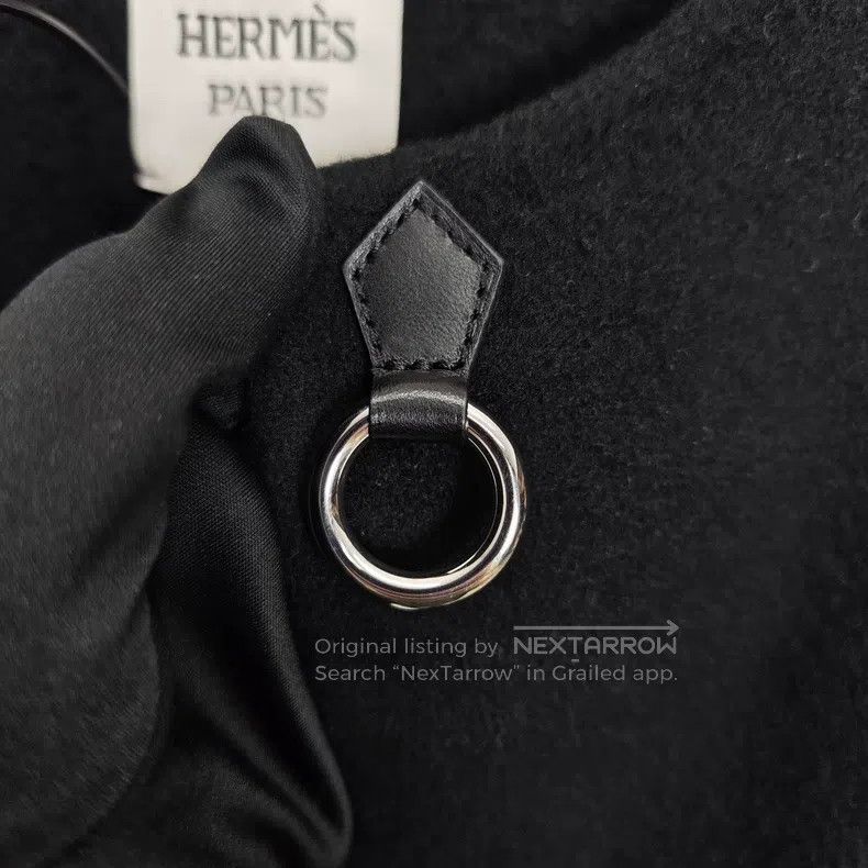 Hermes Hermes Cashmere Solid Color Crew Neck Short Black Jacket f Size XS / US 0-2 / IT 36-38 - 6 Thumbnail